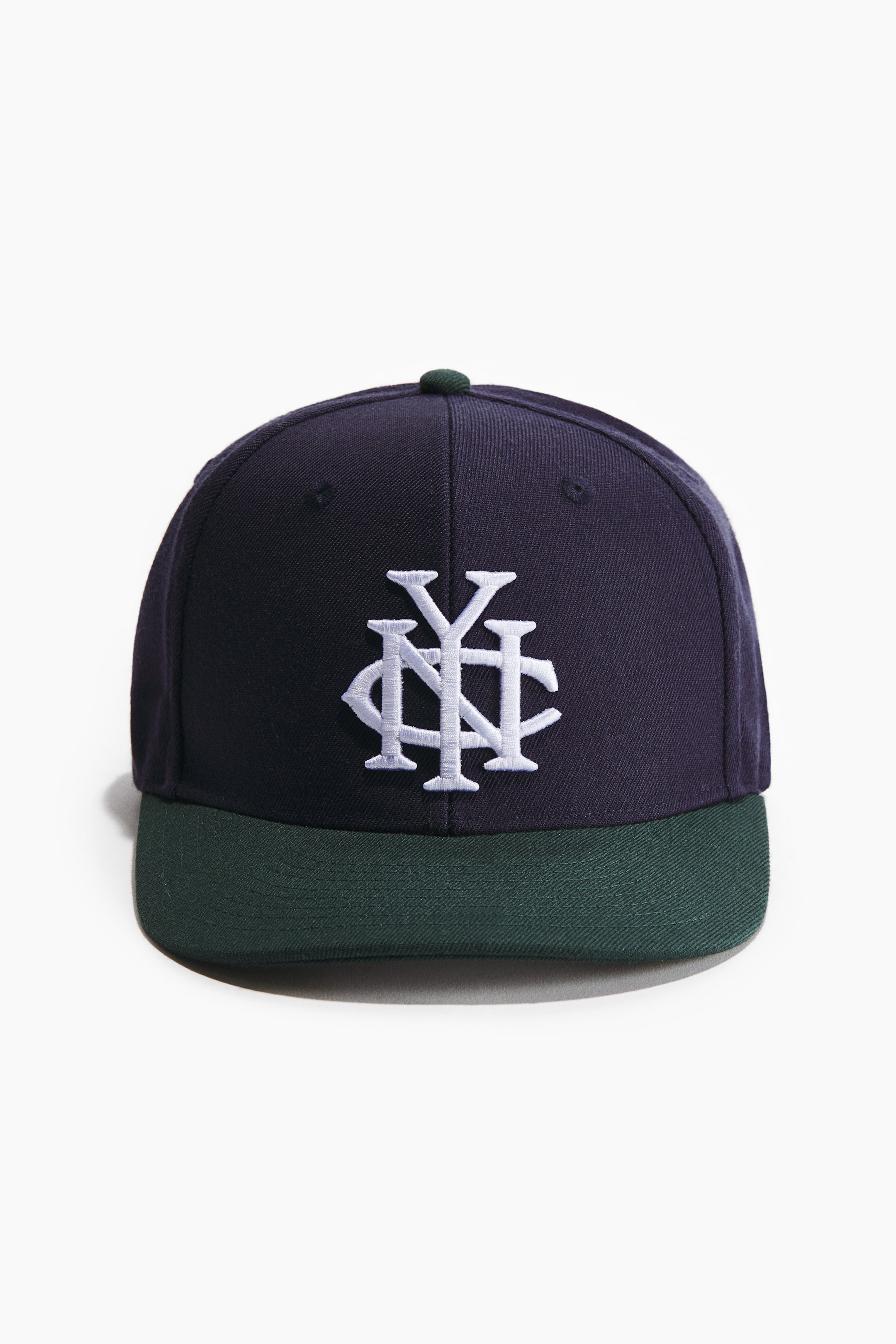 Ampliar la imagen: Embroidered-motif cap - Azul marino/NYC - Men | H&M MX 1