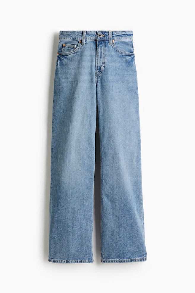 Wide High Waist Jeans - Màu xanh denim nhạt/Màu xám denim đậm/Màu xanh denim đậm/Màu xanh denim nhạt/Màu đen/Màu xanh denim nhạt/Màu xanh denim giặt phai/Màu xanh denim/Màu xanh tím than denim/Màu xanh denim nhạt/Màu xanh denim đậm/Màu xanh denim đậm/Màu xanh denim/Màu xanh denim đậm/Màu xanh denim nhạt/Màu xanh denim nhạt/Màu xanh denim - 1