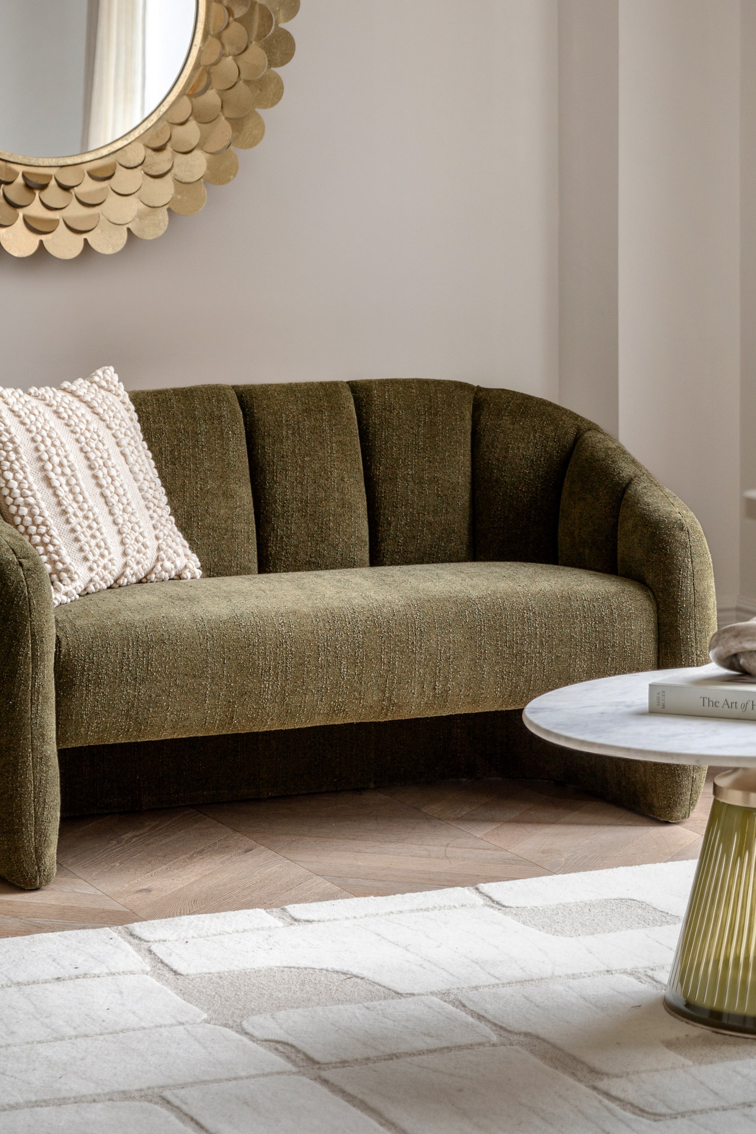 2 Seater Sofa - Moss Green