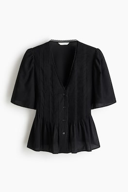 Blus med stråveck