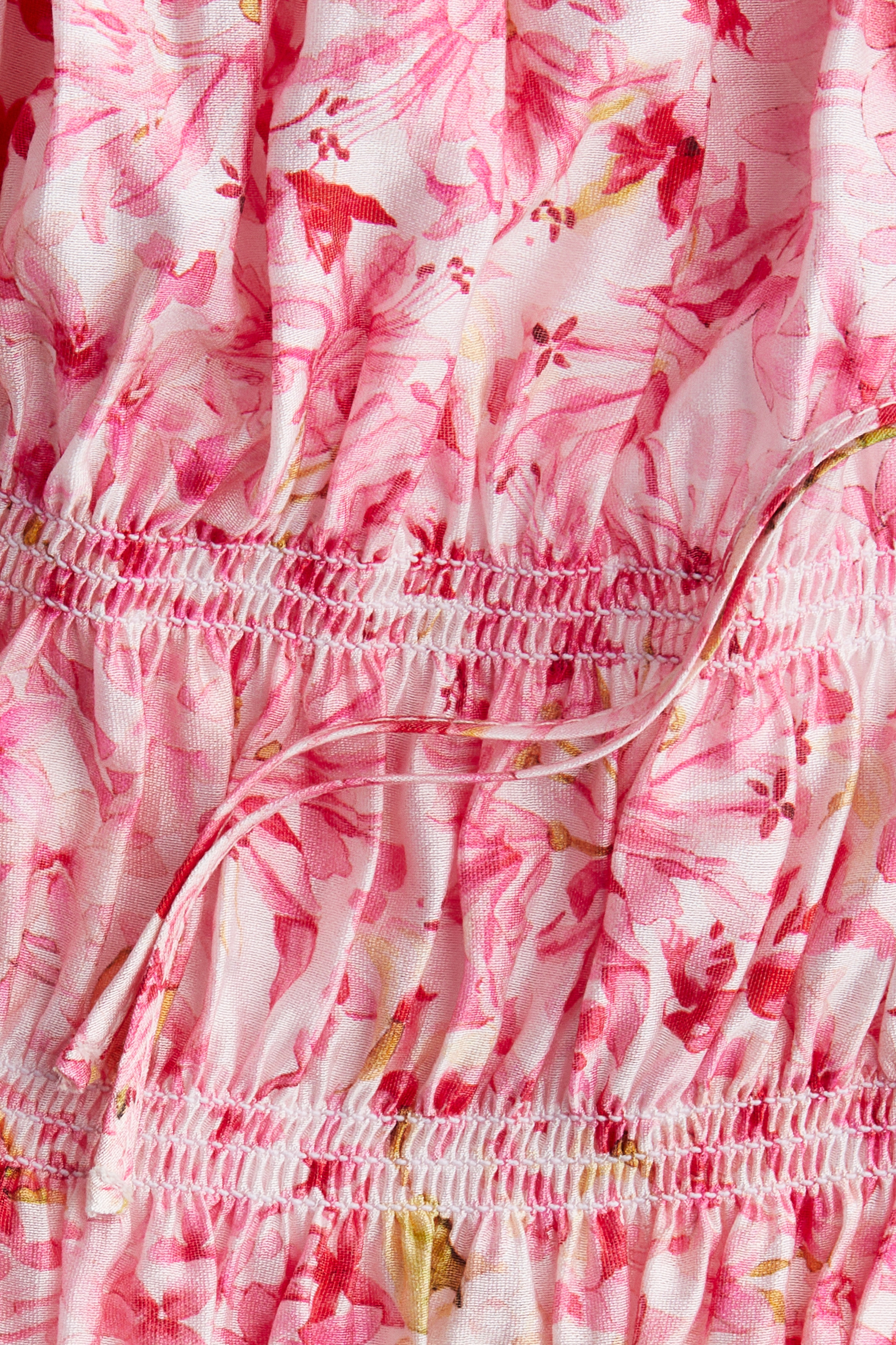 Tie-strap smocked top