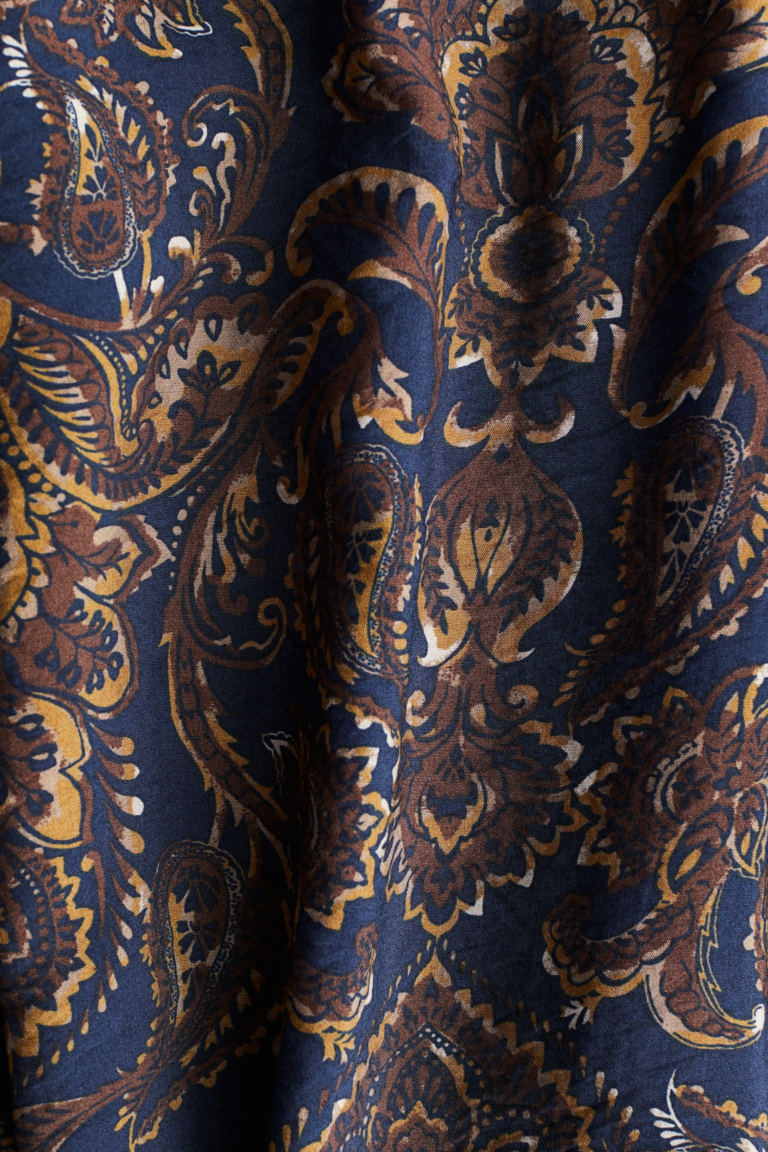 Balon Paçalı ve Desenli Pantolon - Mavi/Şal desenli/Mürdüm/Şal desenli - 3