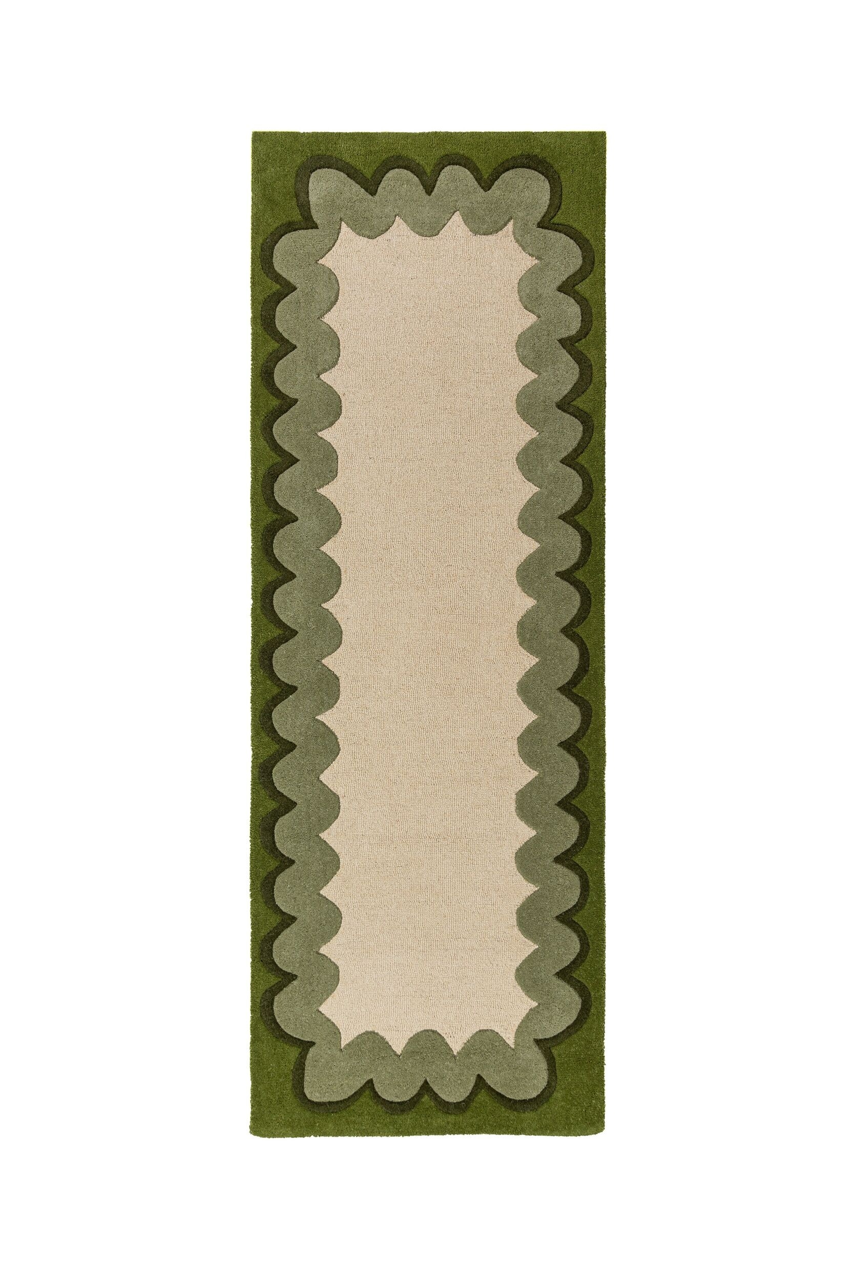 Wiggle Border Wollen Loper