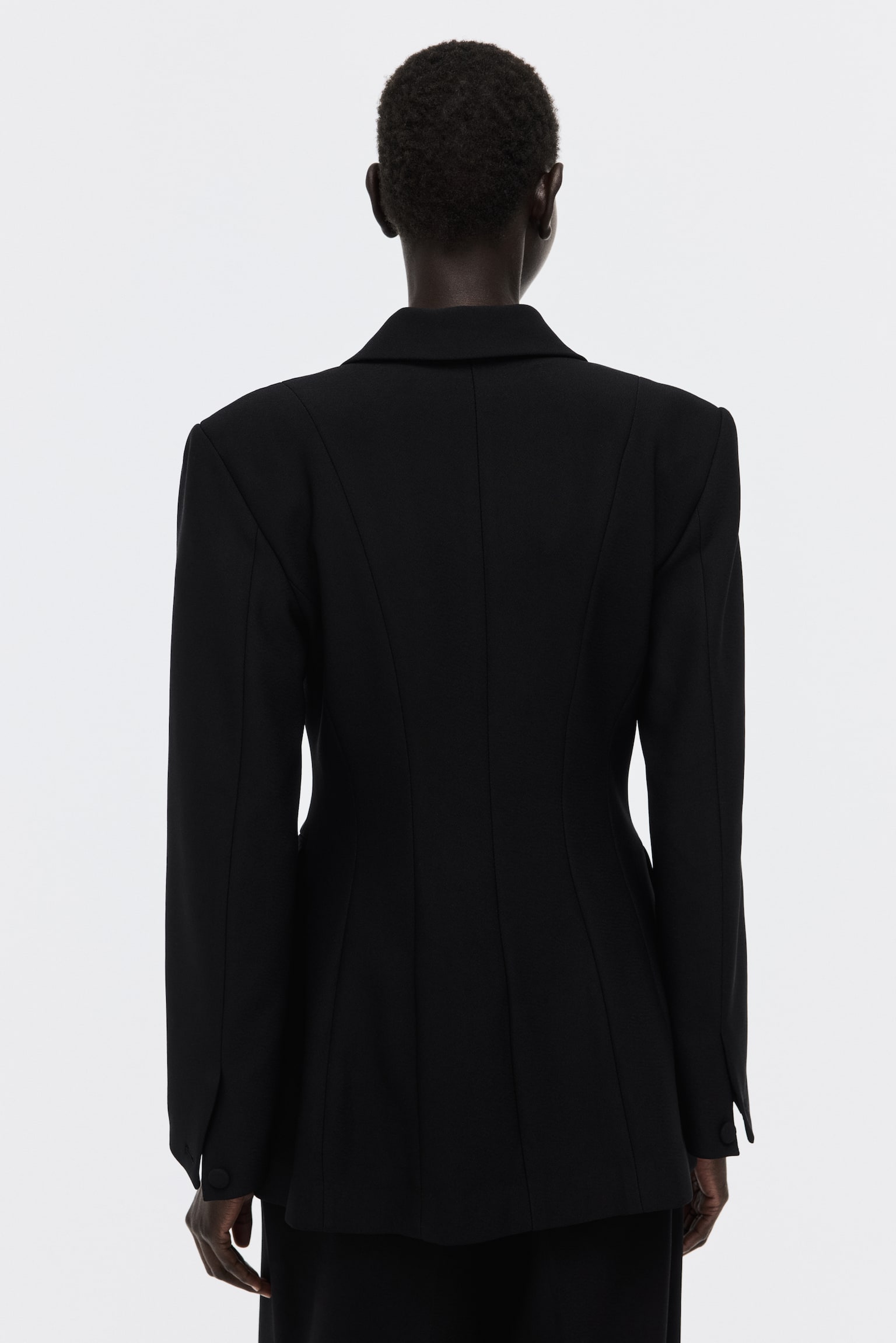 Rivet-detail blazer - Black - 3