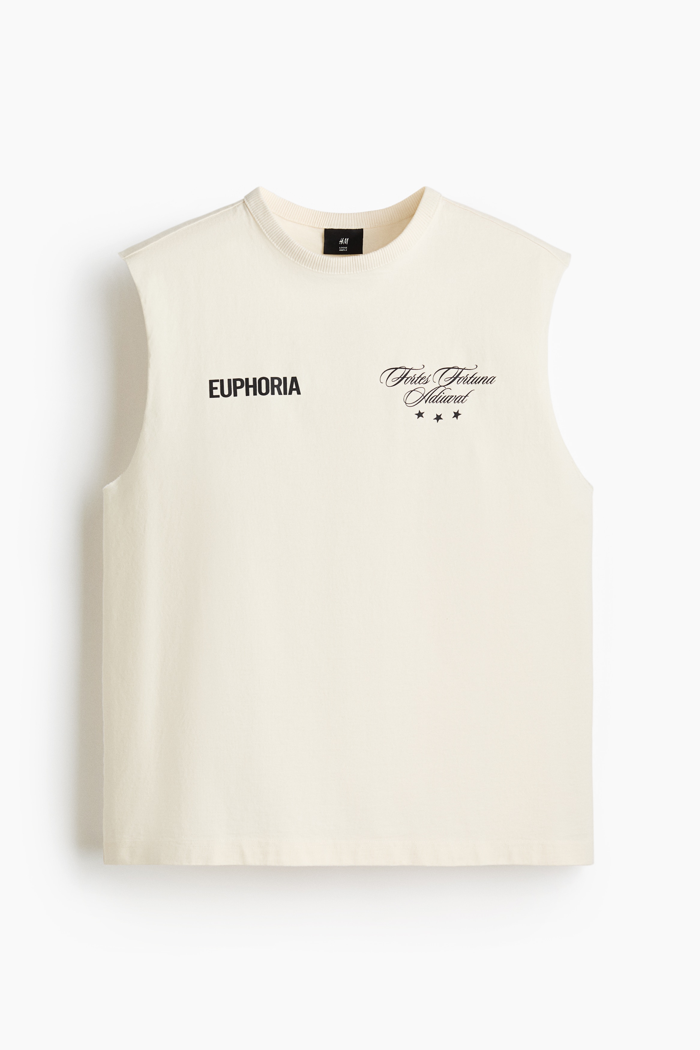 Loose Fit Vest top - Cream/Euphoria/Black/Golden Sunset