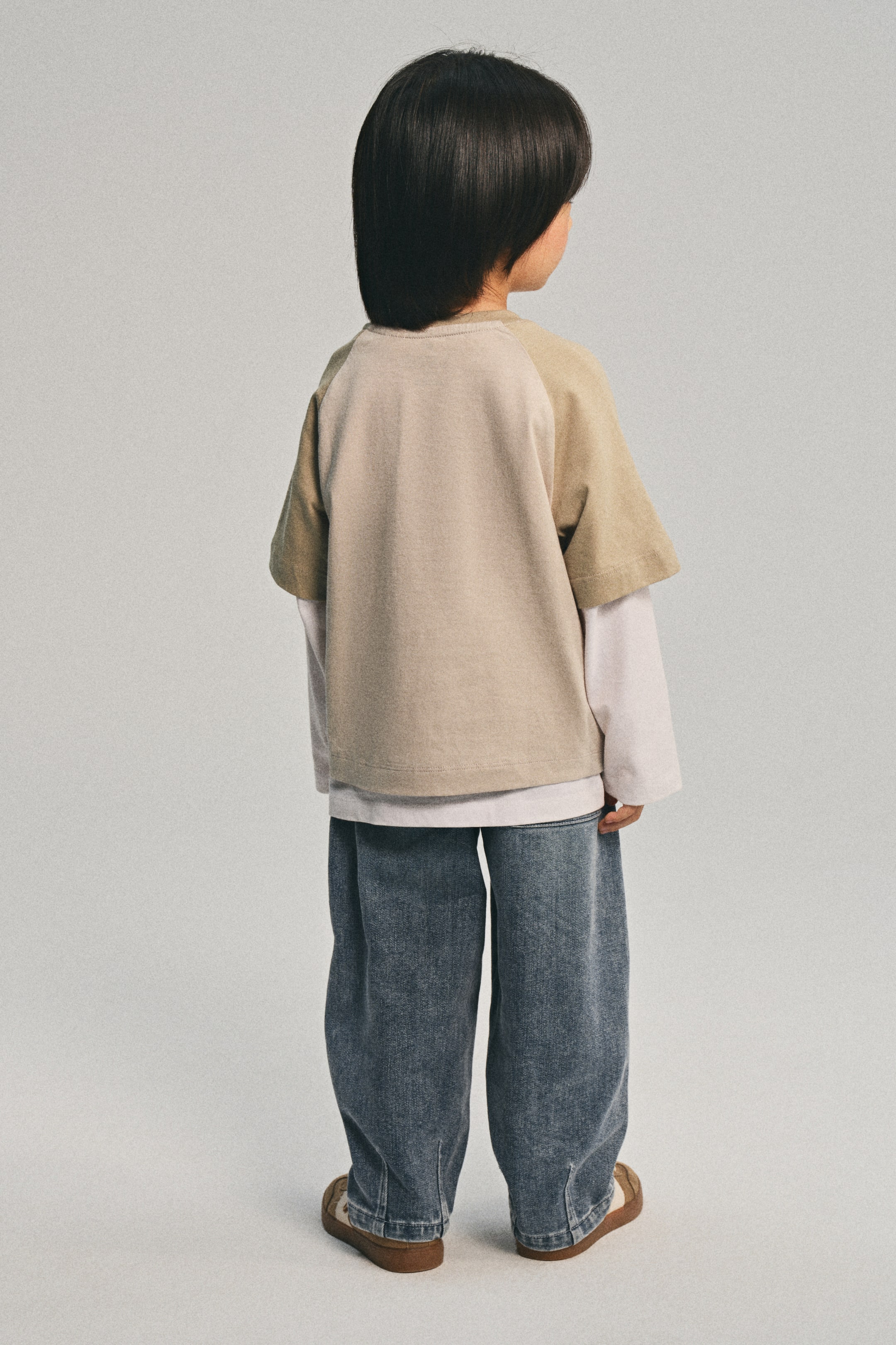 View larger image: Print-motif cotton T-shirt - Beige/Jurassic World - Kids | H&M SG 3