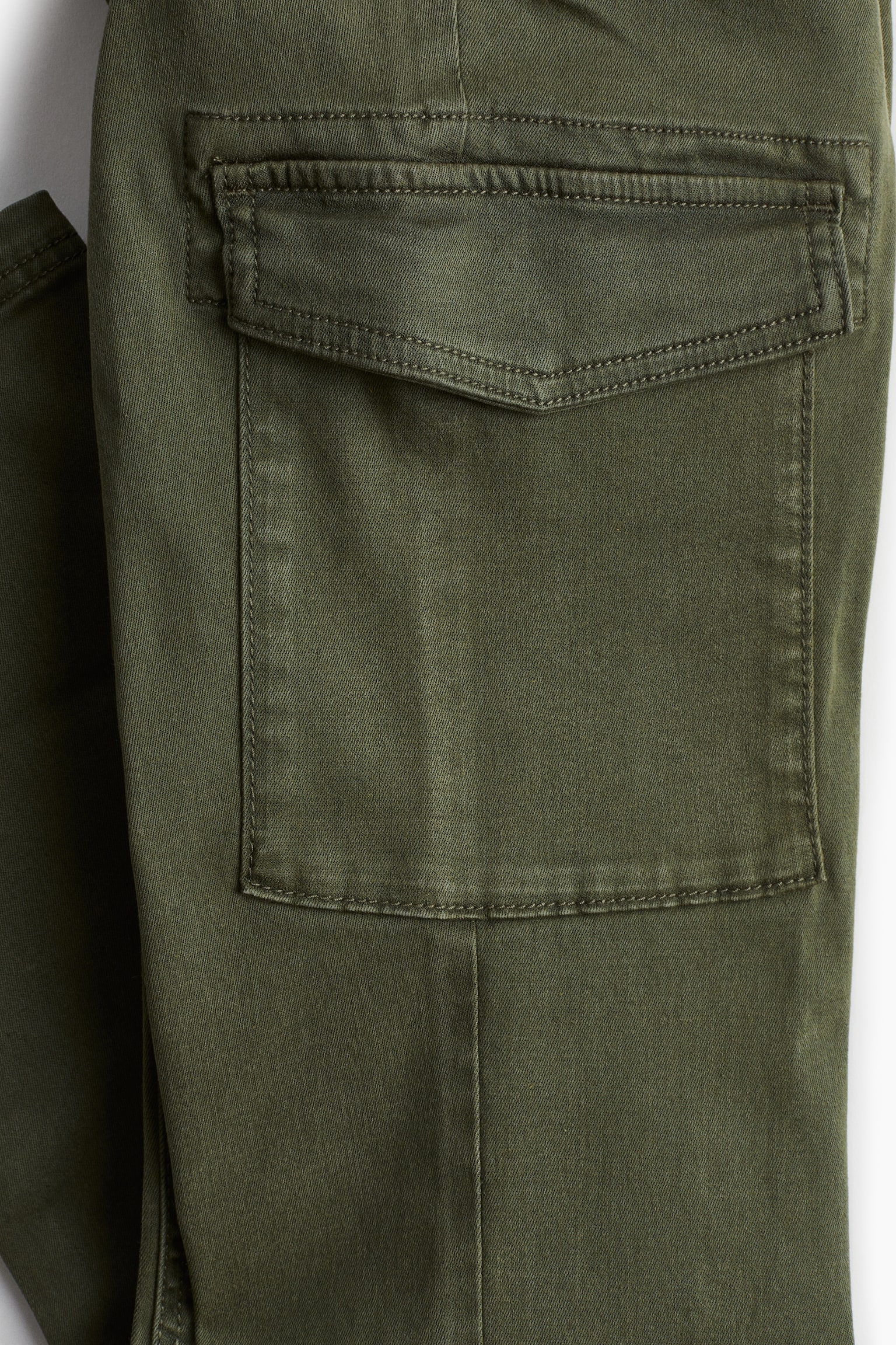 MAMA Skinny Cargo Pants - Khaki green - 6