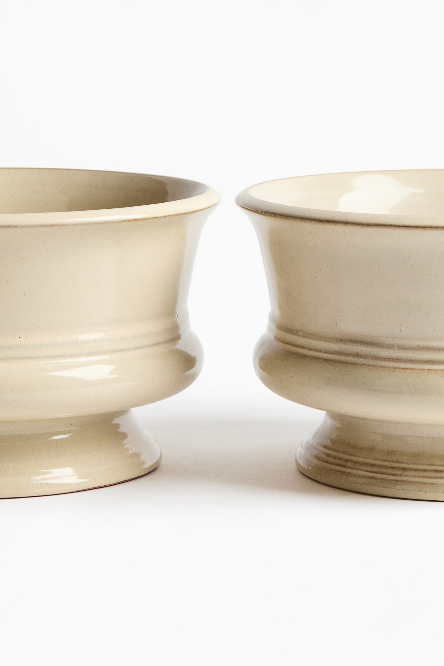 Wide reactive-glaze terracotta plant pot - 4
