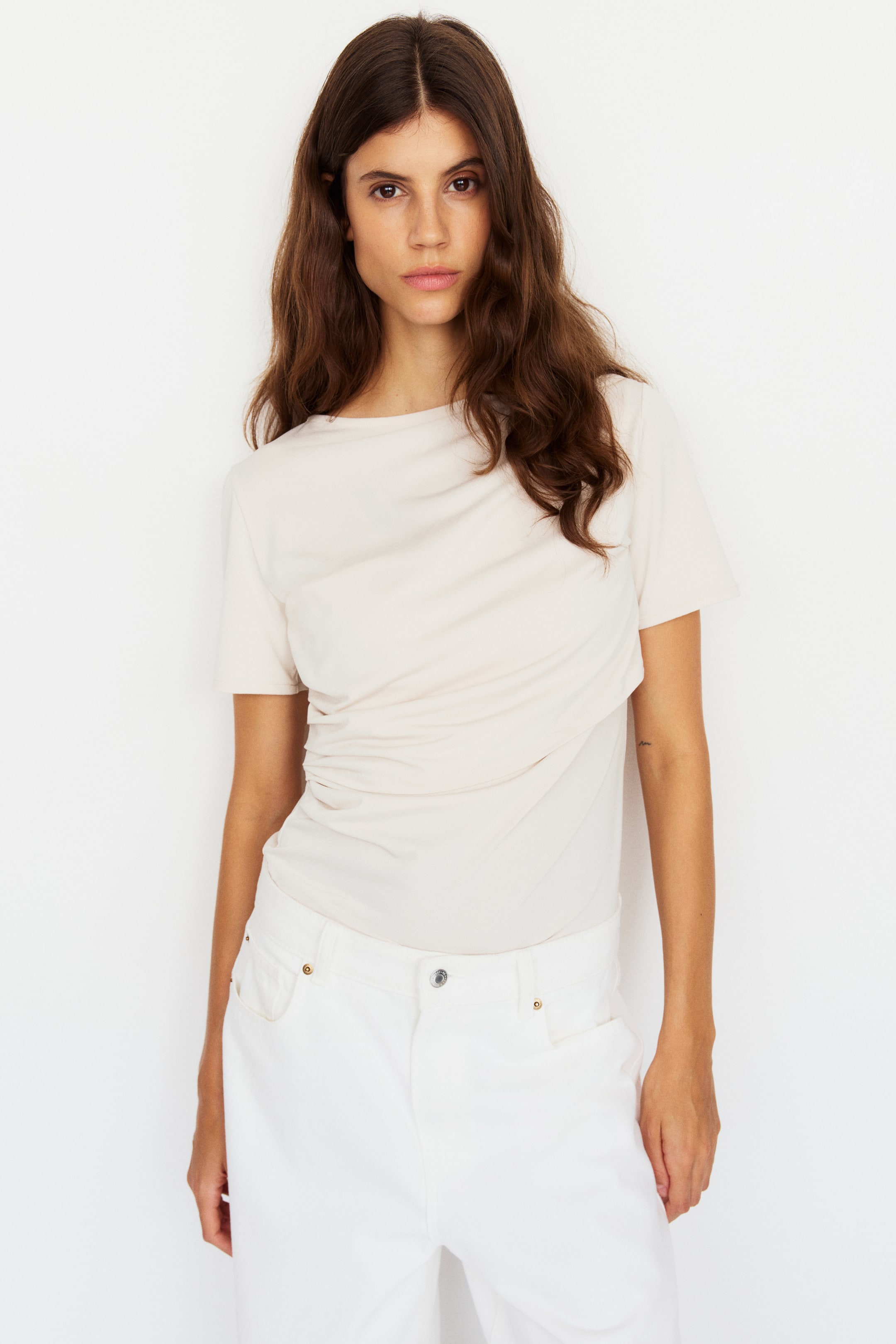 Nagyobb kép megtekintése: MAMA Lágy esésű szoptatós felső - Halványbézs - NŐI | H&M HU 1