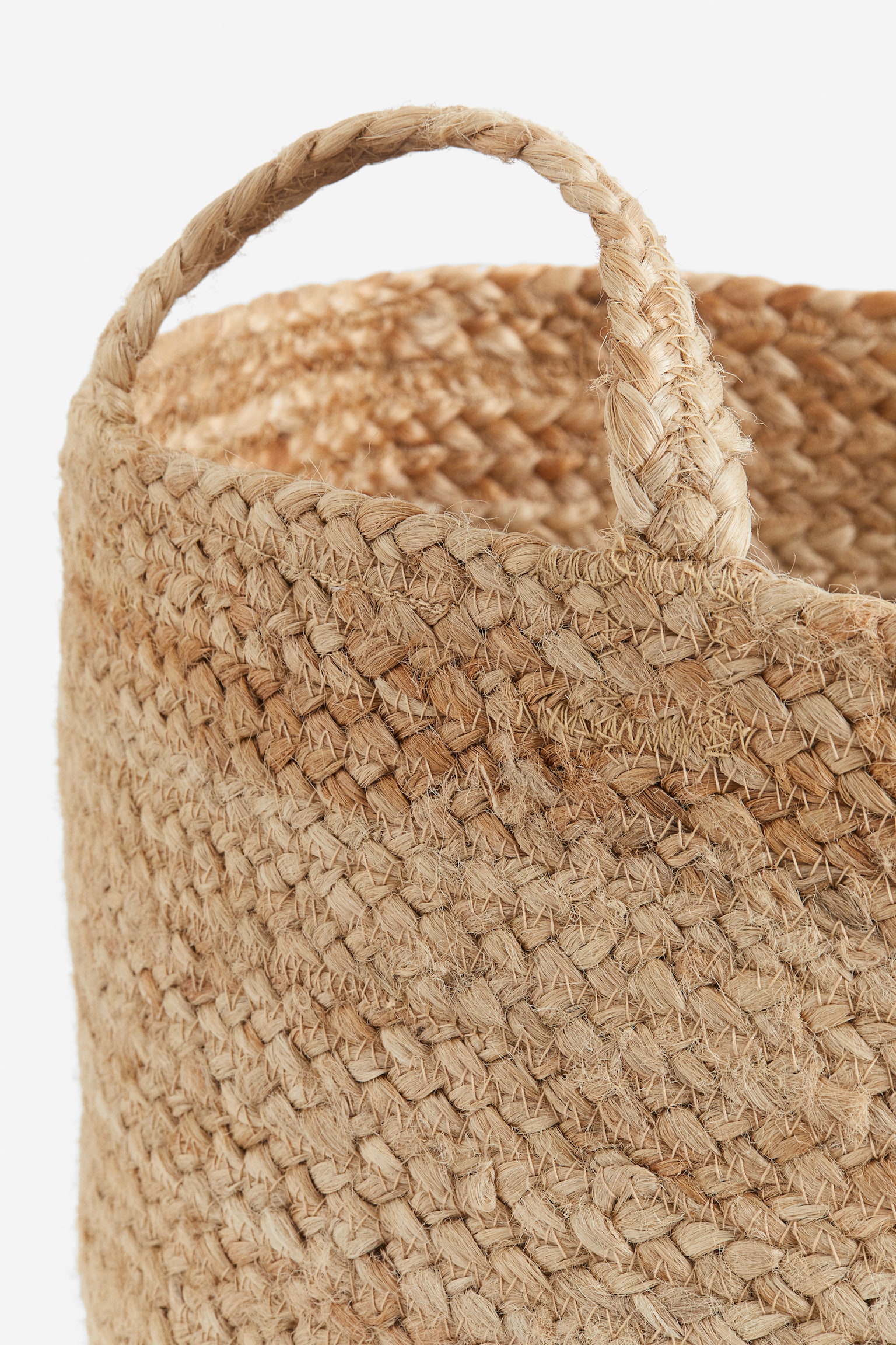 Large jute storage basket - Light beige - 2