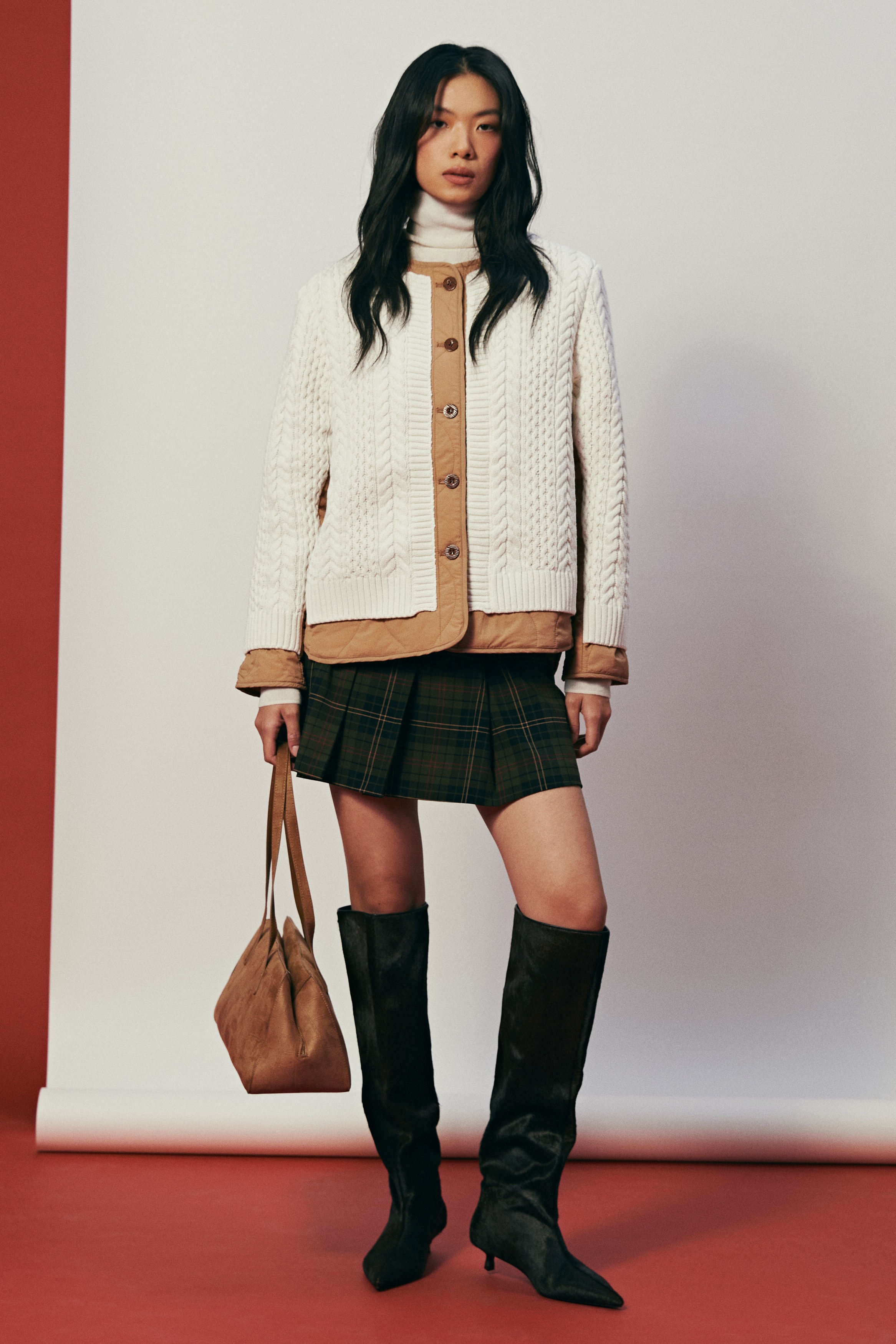 H & M - レイヤードジャケット - ホワイト