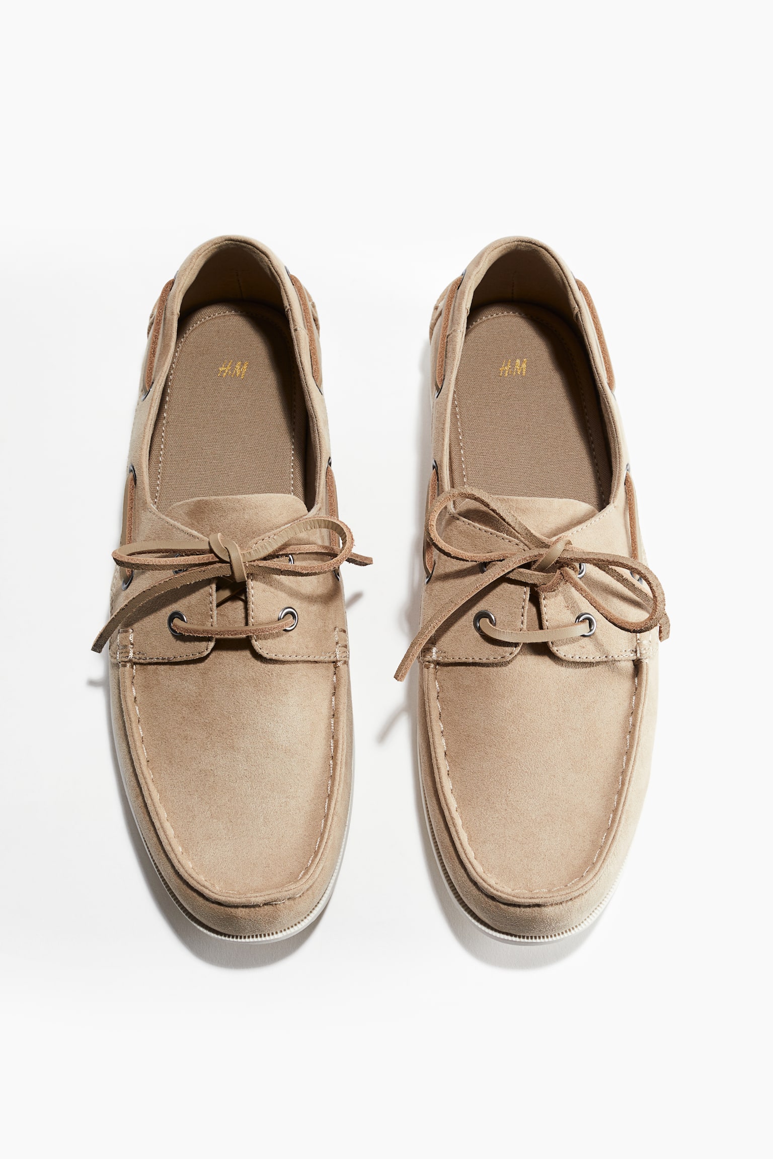 Boat Shoes - Beige/Navy blue - 3