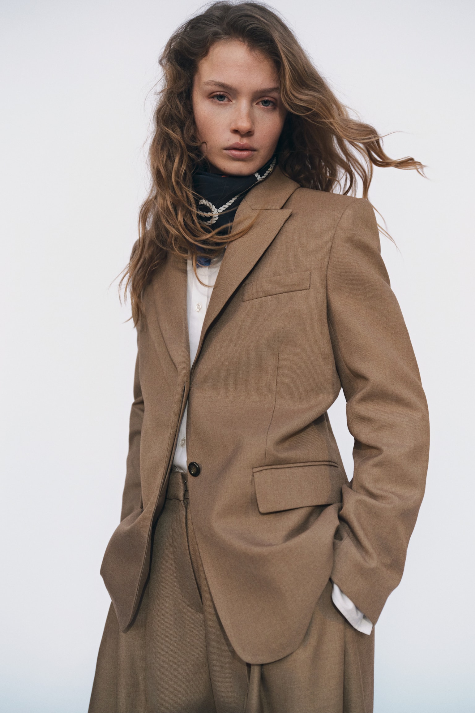 Pantalón plisado - Beige tenue - 5