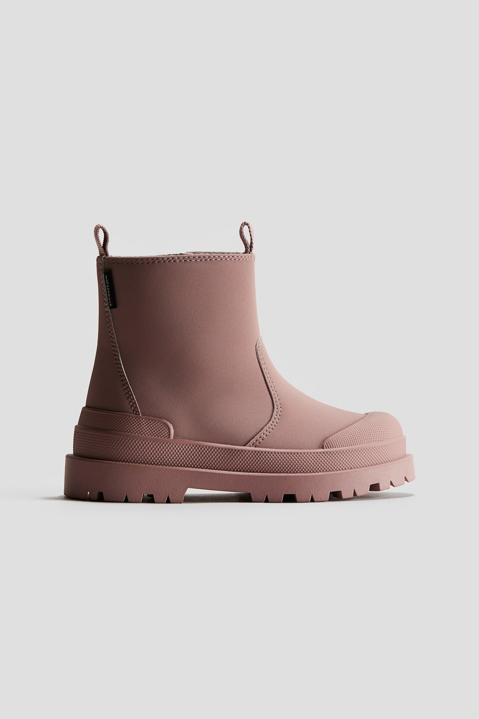 Waterproof Chelsea boots - Dusty pink/Black - 1