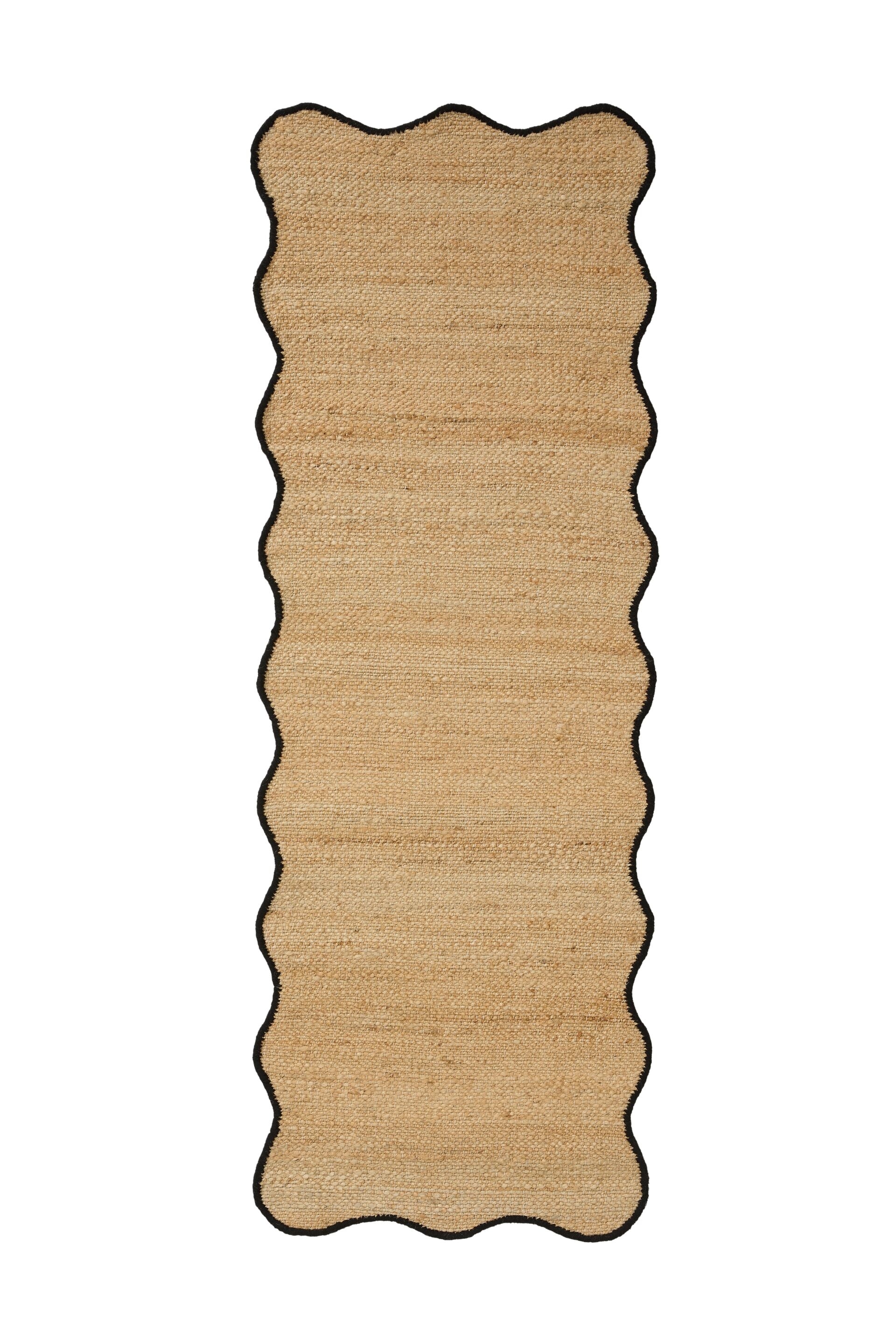Tapis De Jute Mambo - Noir/Mauve/Marron