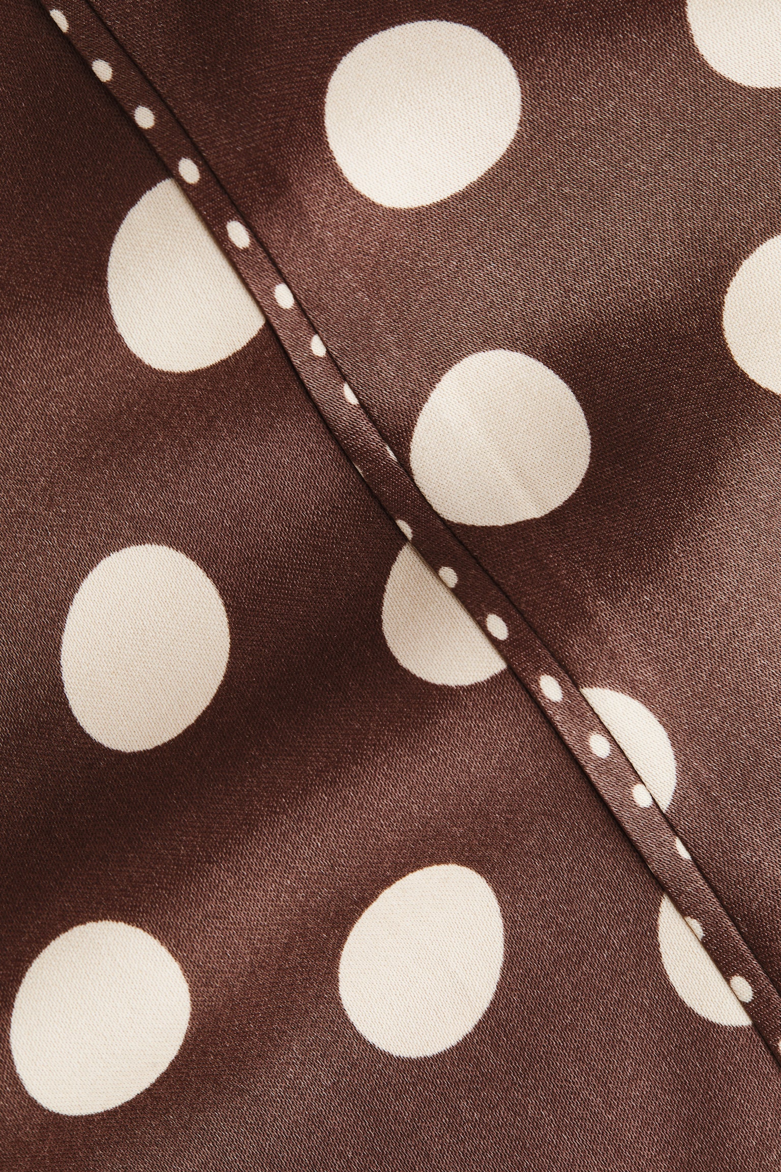 Satin skirt - Dark brown/Spotted - 6