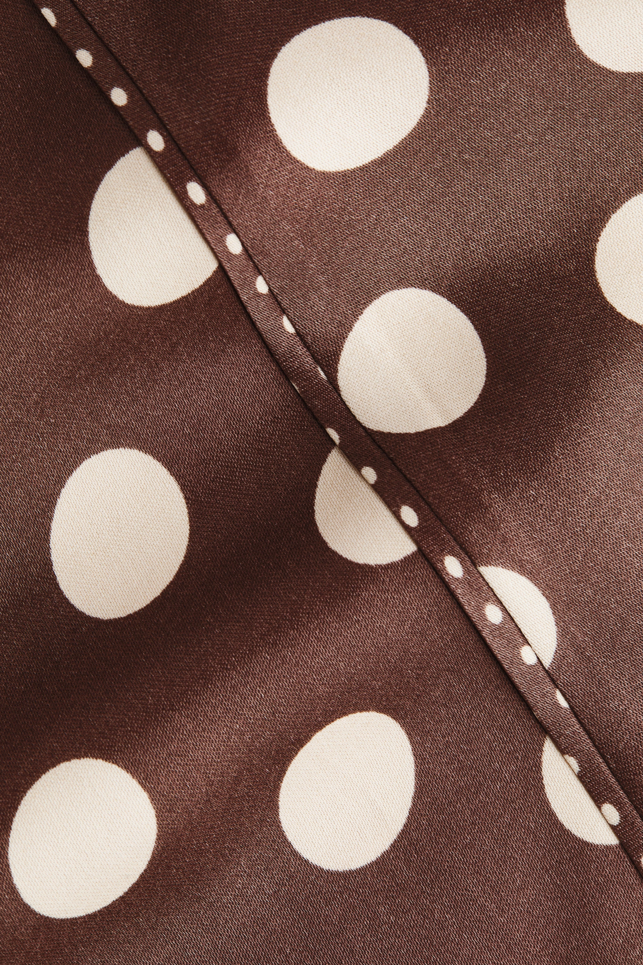 View larger image: Satin Skirt - Dark brown/dotted - Ladies | H&M US 6