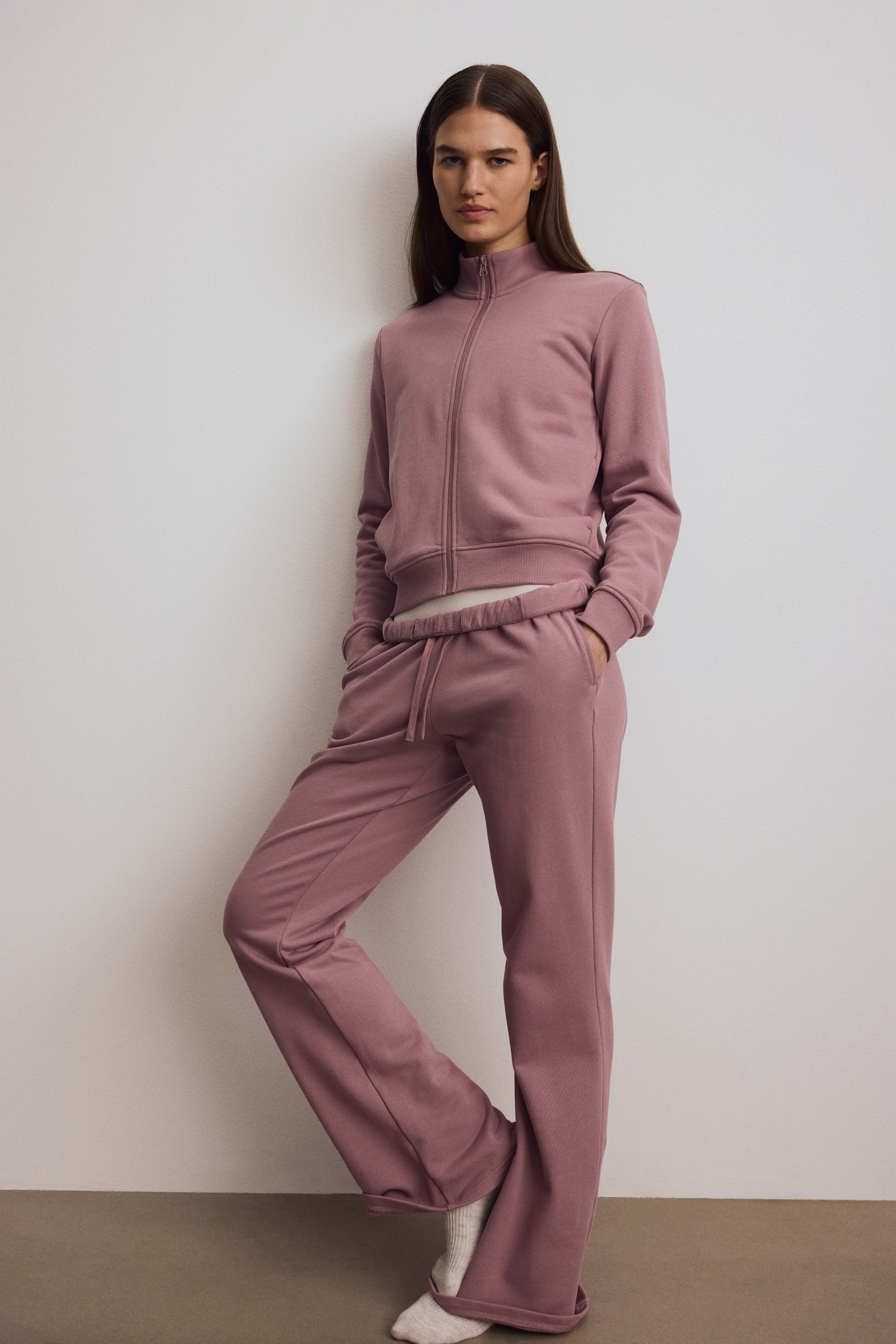 Zobraziť väčší obrázok: Športová bunda Slim Fit - Tlmená ružová - ŽENY | H&M SK 3