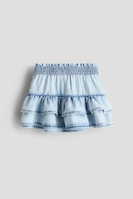 Jeanskjol med volanger