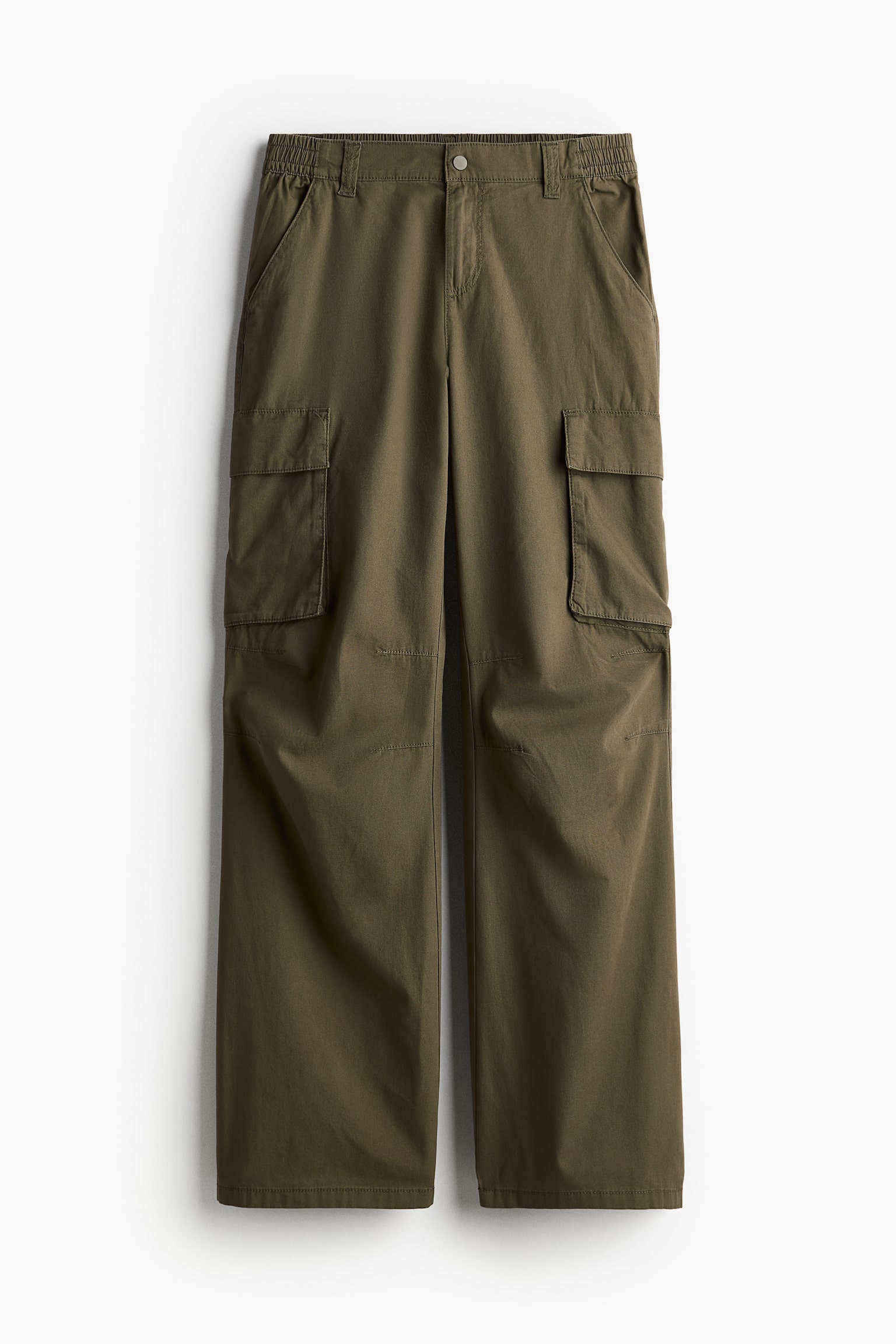 Canvas cargo trousers - Dark khaki green/Black/Light dusty green/Light beige/Light grey/Dark grey - 2