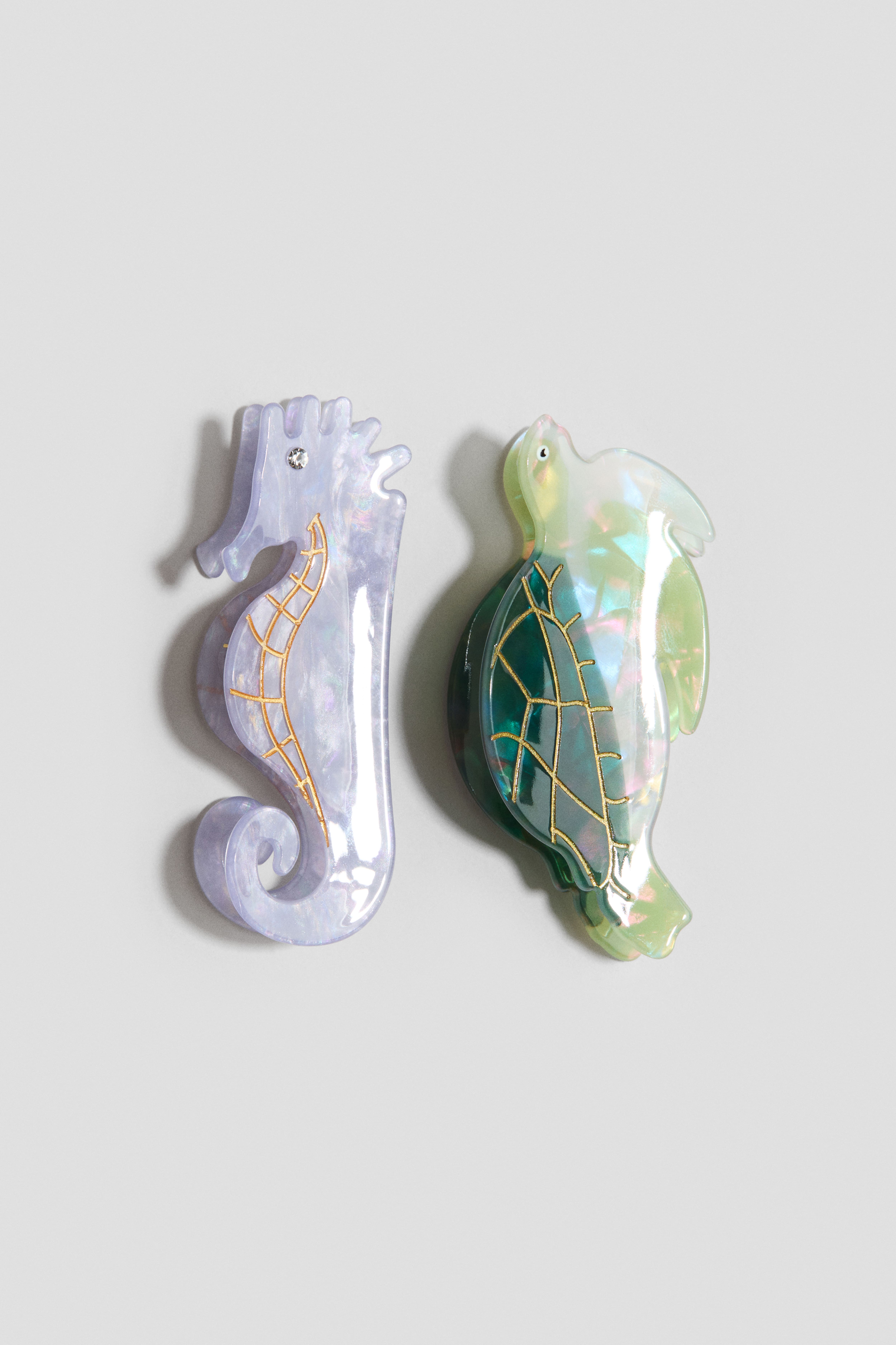 2-Pack Sea Creature Hair Claws