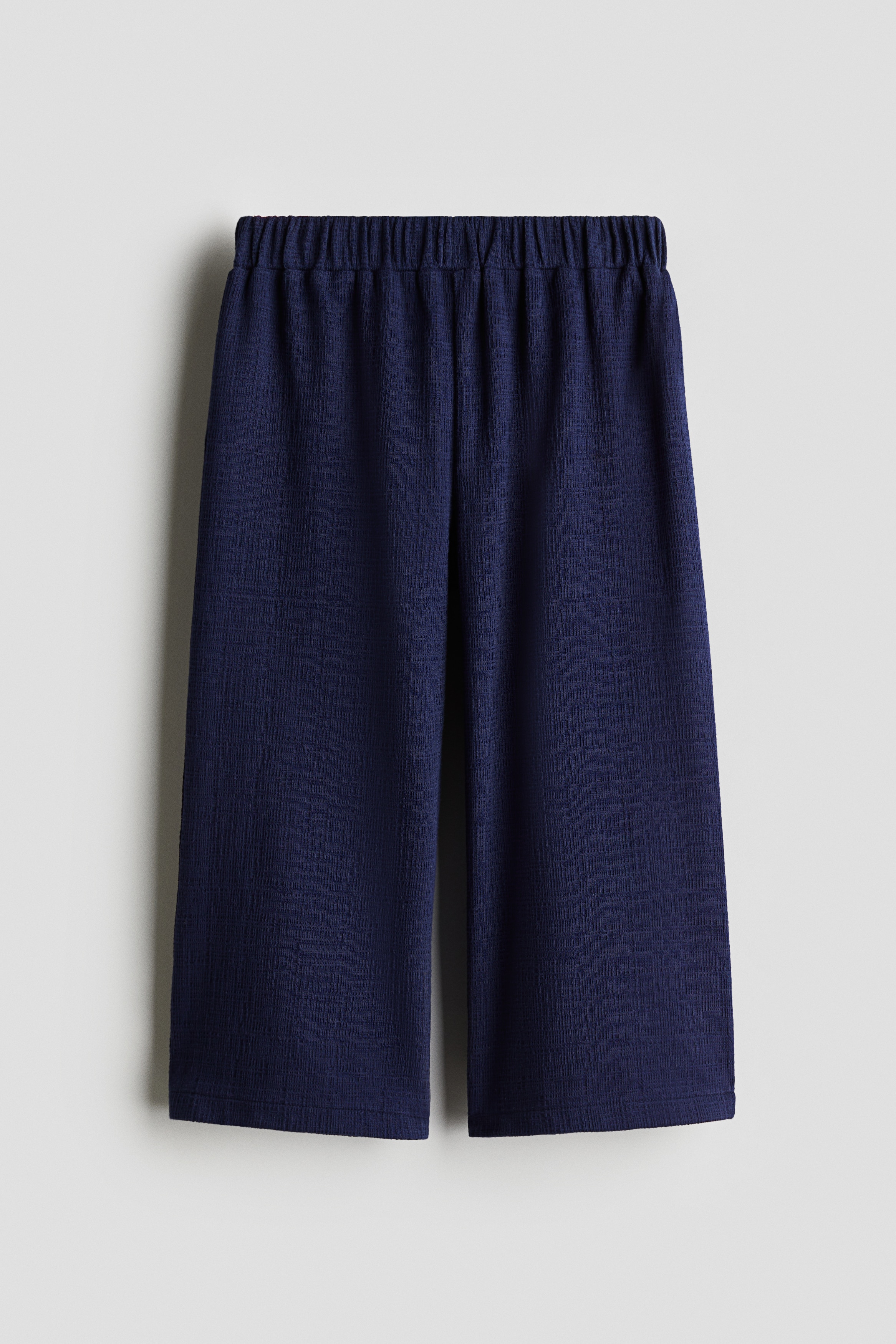 Navy blue Wide-Leg Jersey Pants for kids | H&M US