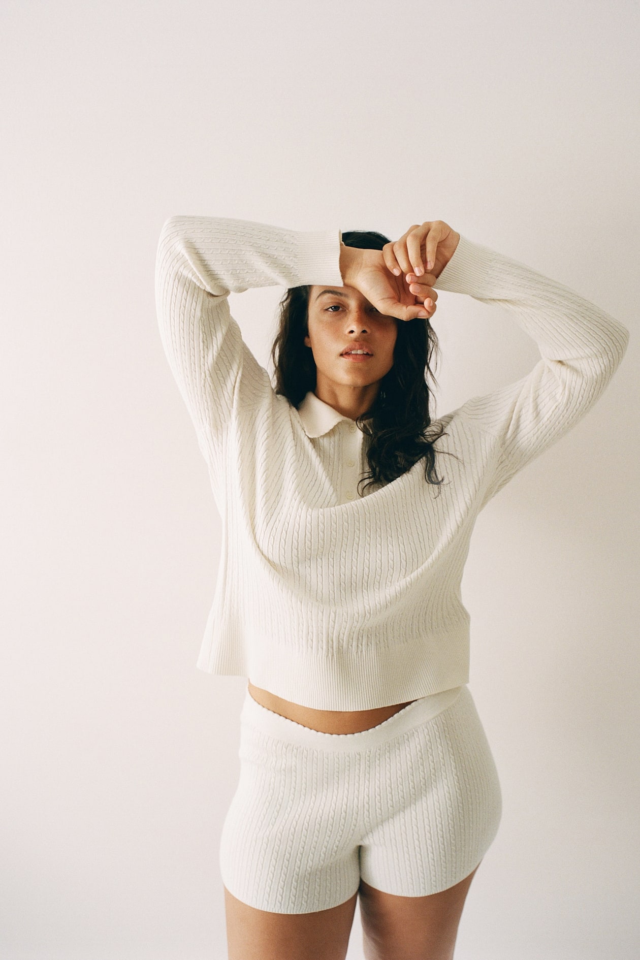 Cable-Knit Polo Shirt - image 4