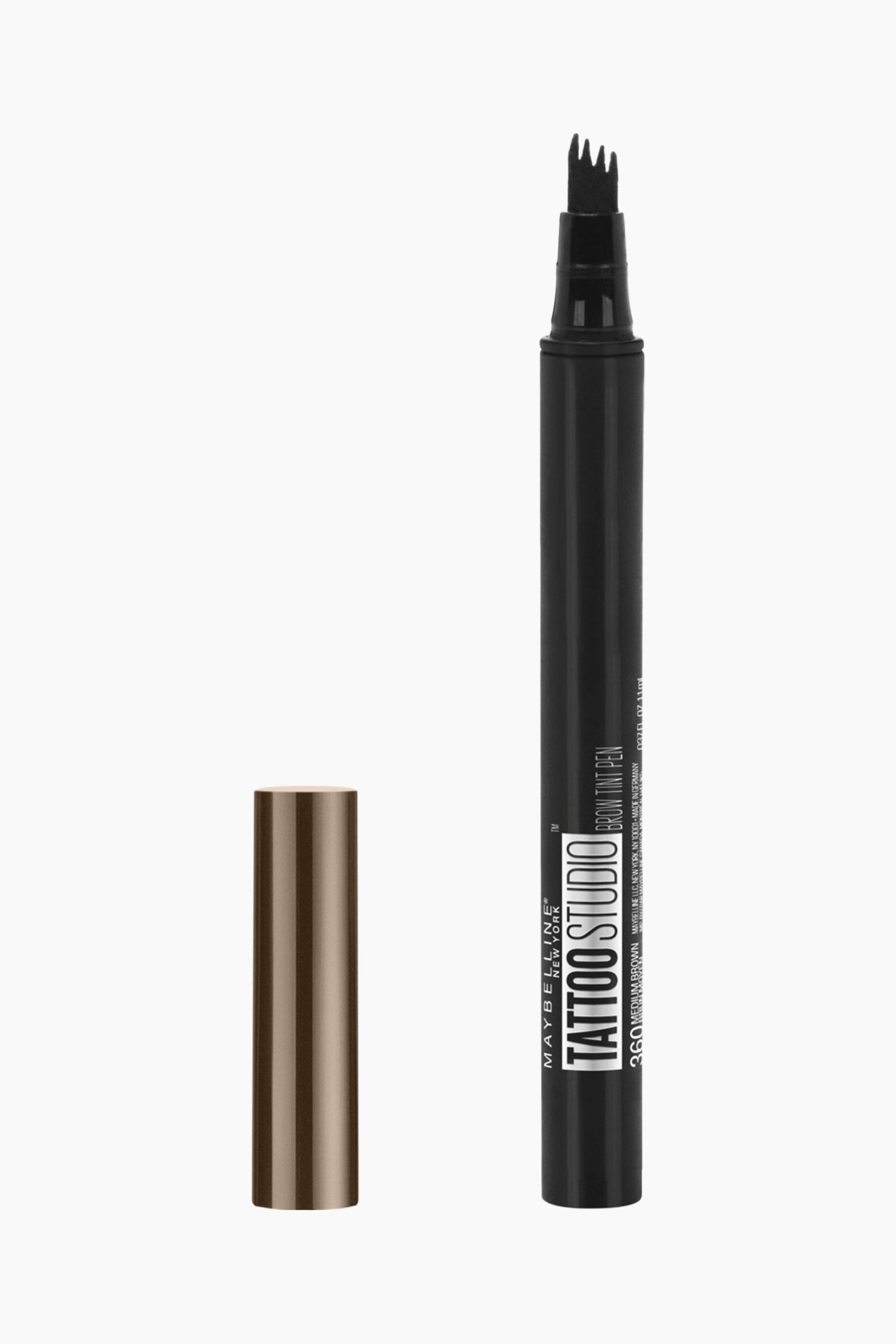 Maybelline New York - Tattoo Studio Brow Tint Pen - Medium Ruskea