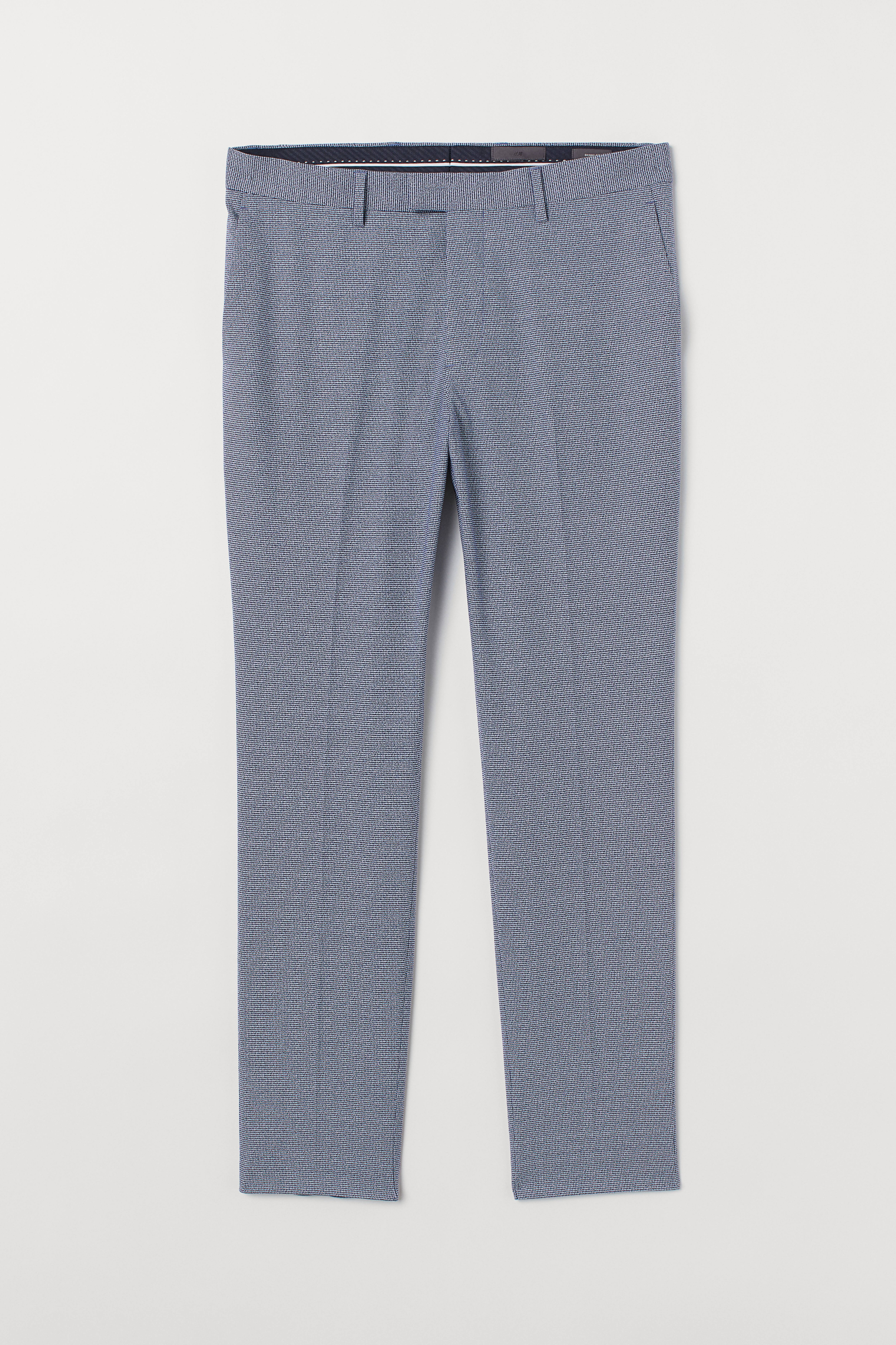 Skinny Fit Suit Pants Blue houndstooth pattern Men H M CA