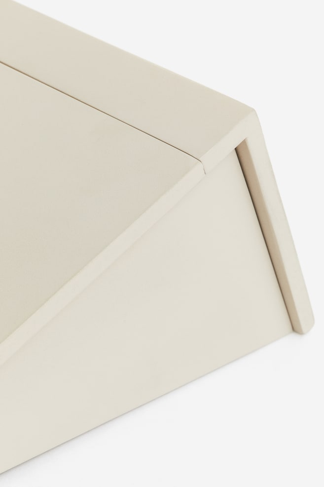 Wall-hanging desk - Light beige/Brown - 5
