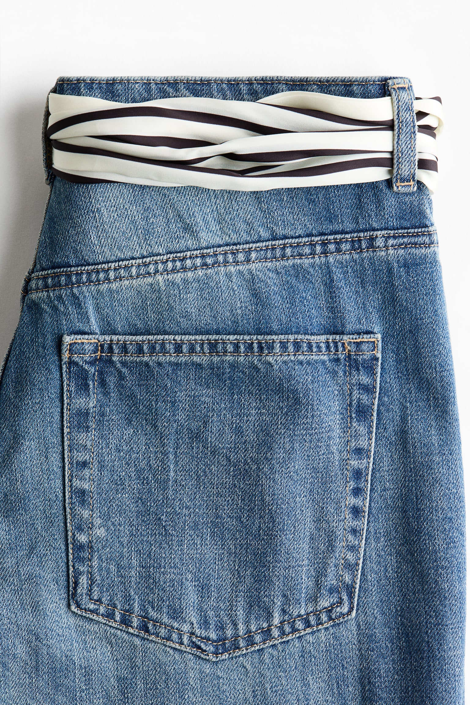 Straight Regular Waist Jeans - Denimblau - 3