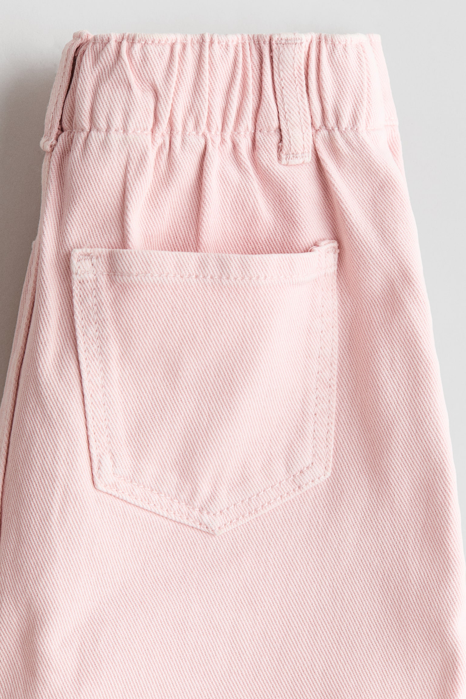A-line denim skirt - Light pink/Denim blue/Hearts - 2