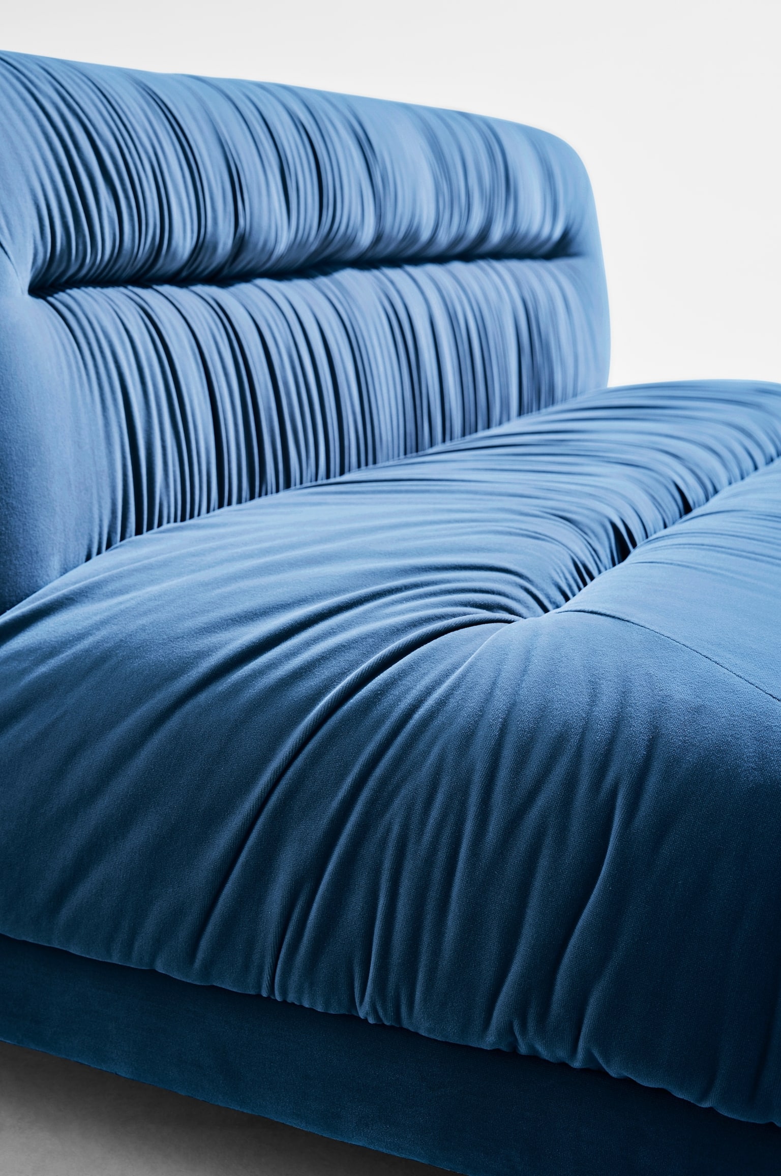 Elmo Zweisitzer-sofa - Blau Samt/Grüner Samt - 6