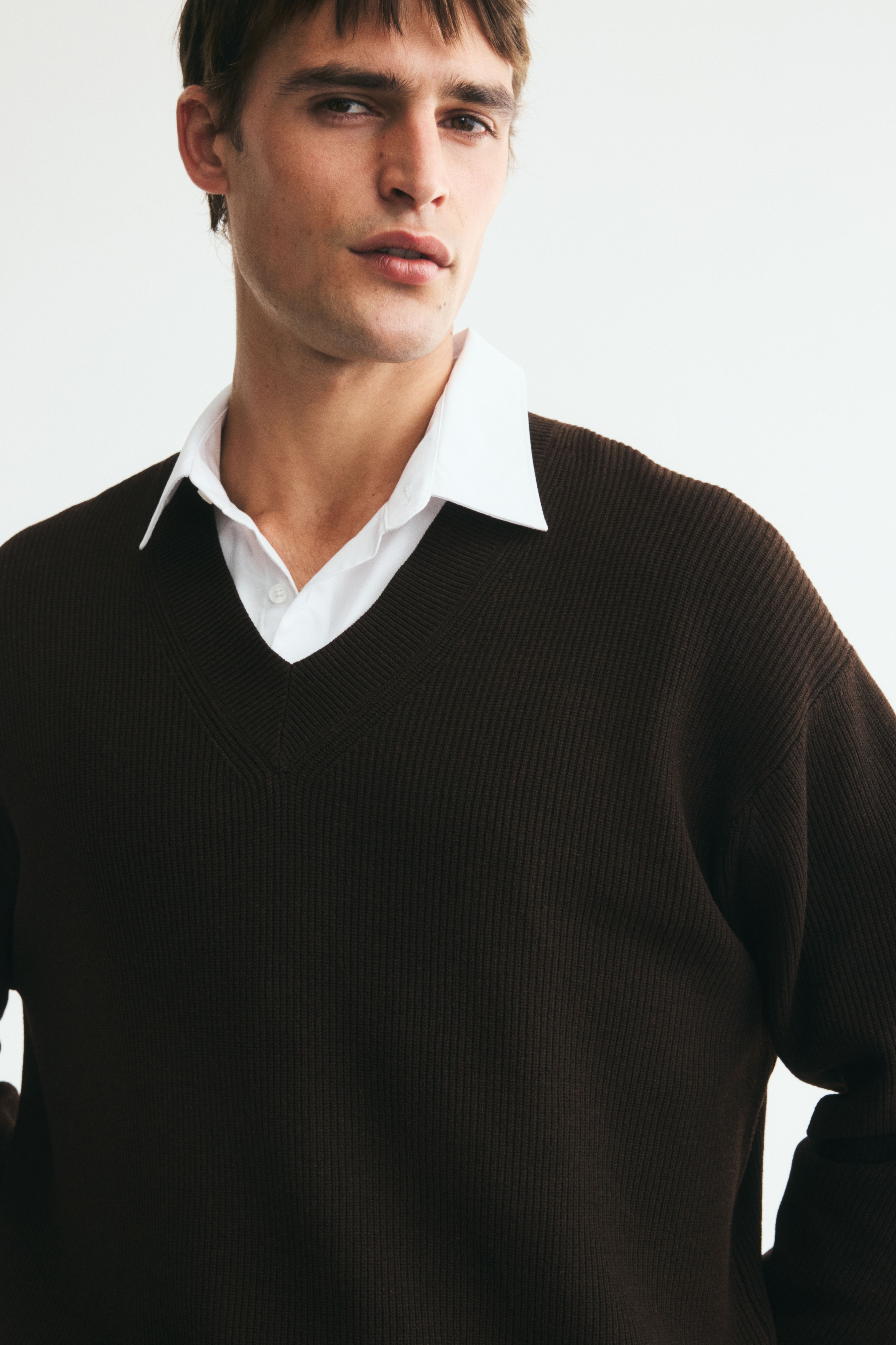Relaxed-Fit Rib-Knit Sweater