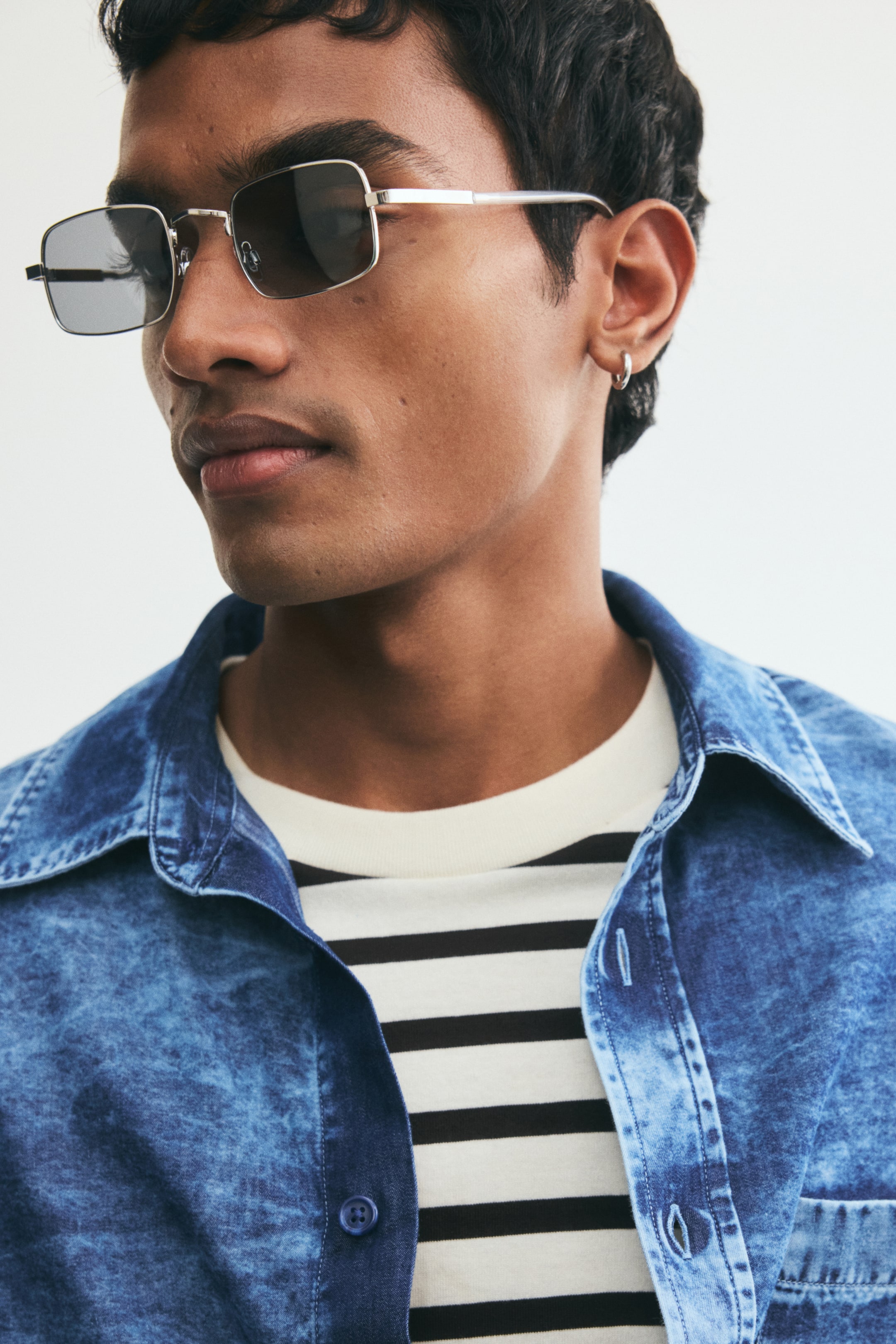 Relaxed-Fit Washed Denim Shirt