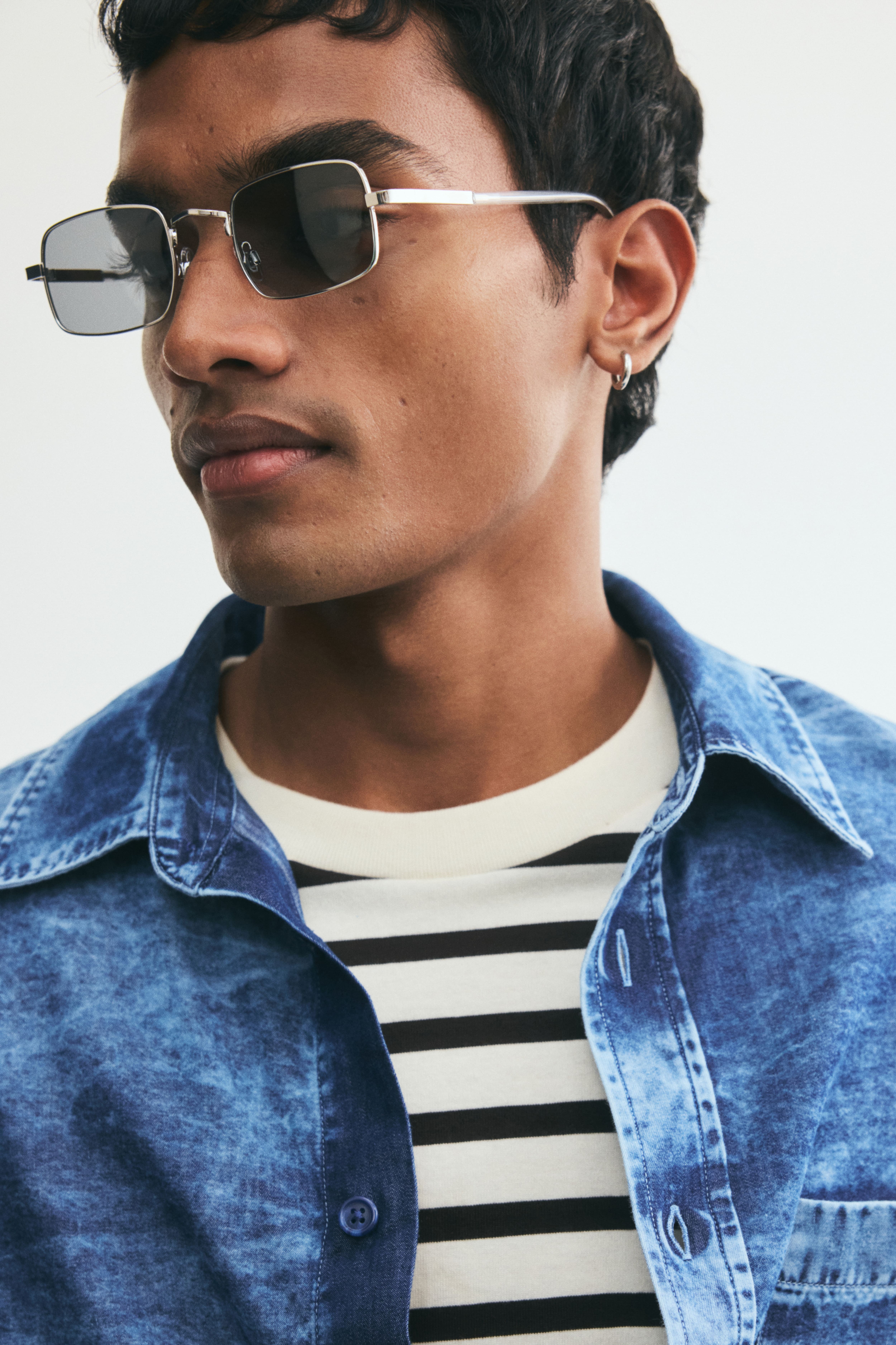 Relaxed-Fit Washed Denim Shirt