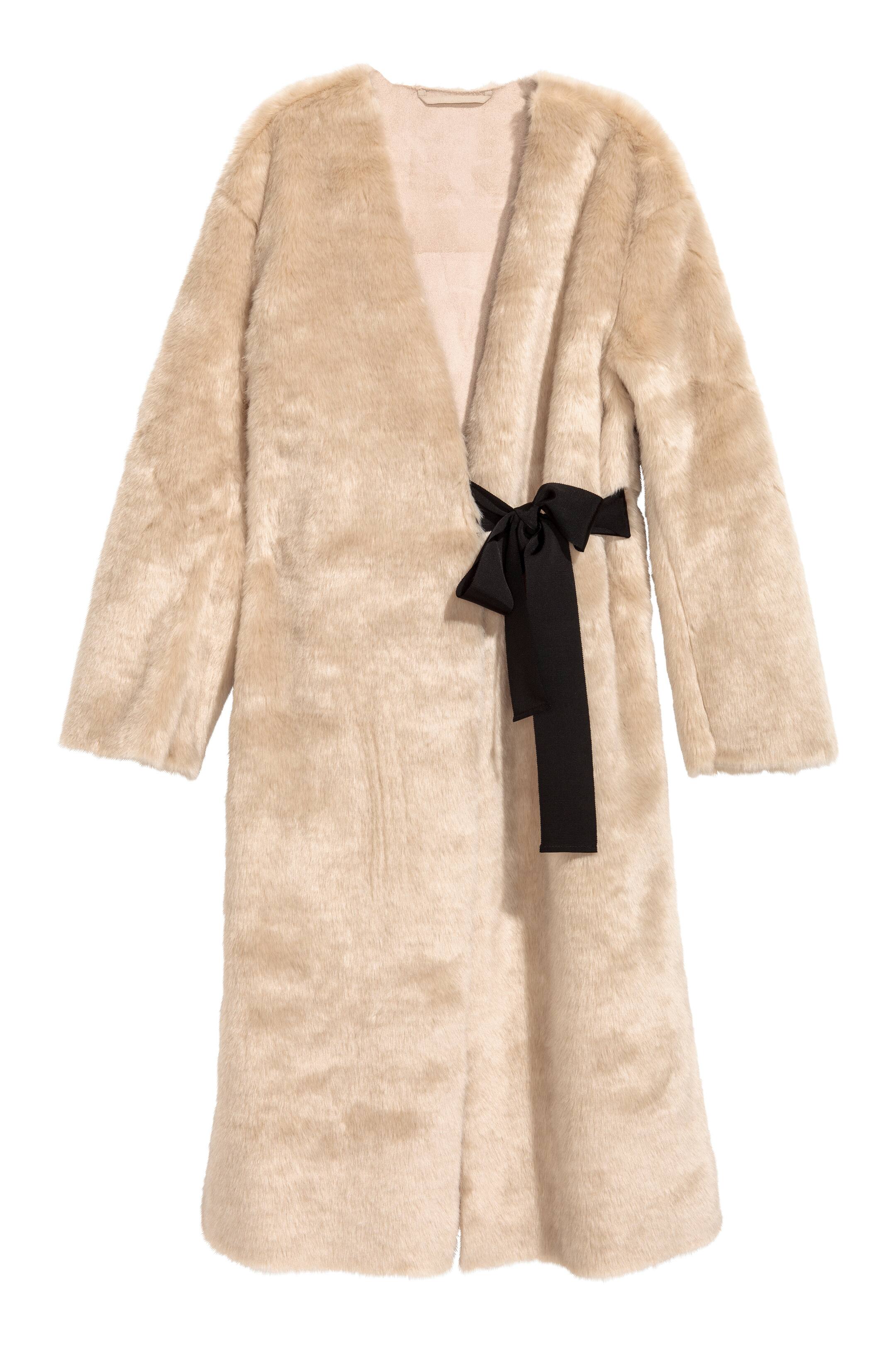 View larger image: Faux fur coat - Beige - Ladies | H&M GB 1