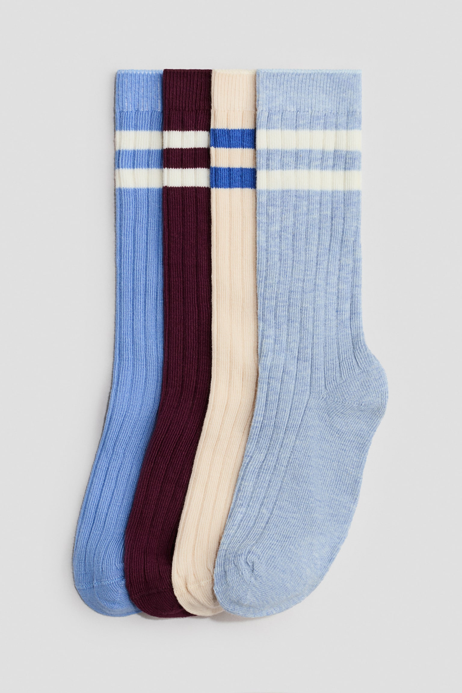 4-pack socks - Blue/Dark red - 1