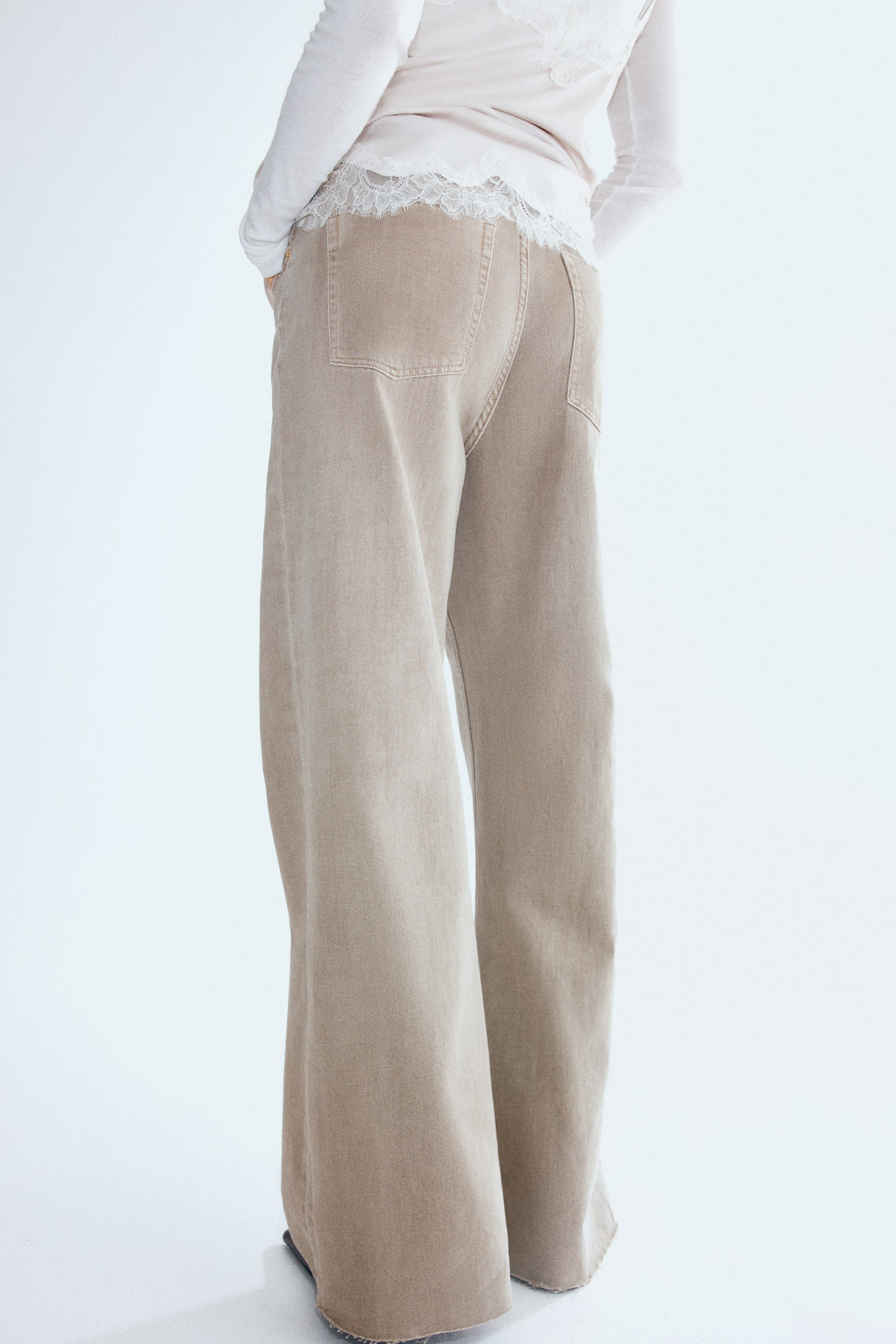 View larger image: Wide High Jeans - Mole - Ladies | H&M IE 5