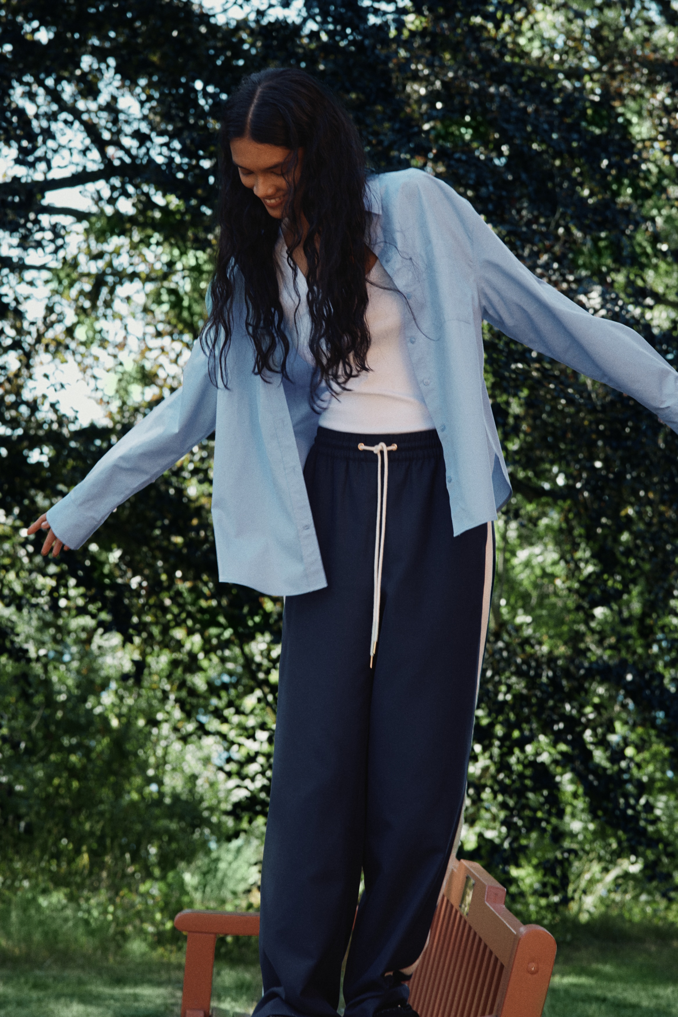 Oversized cotton shirt
