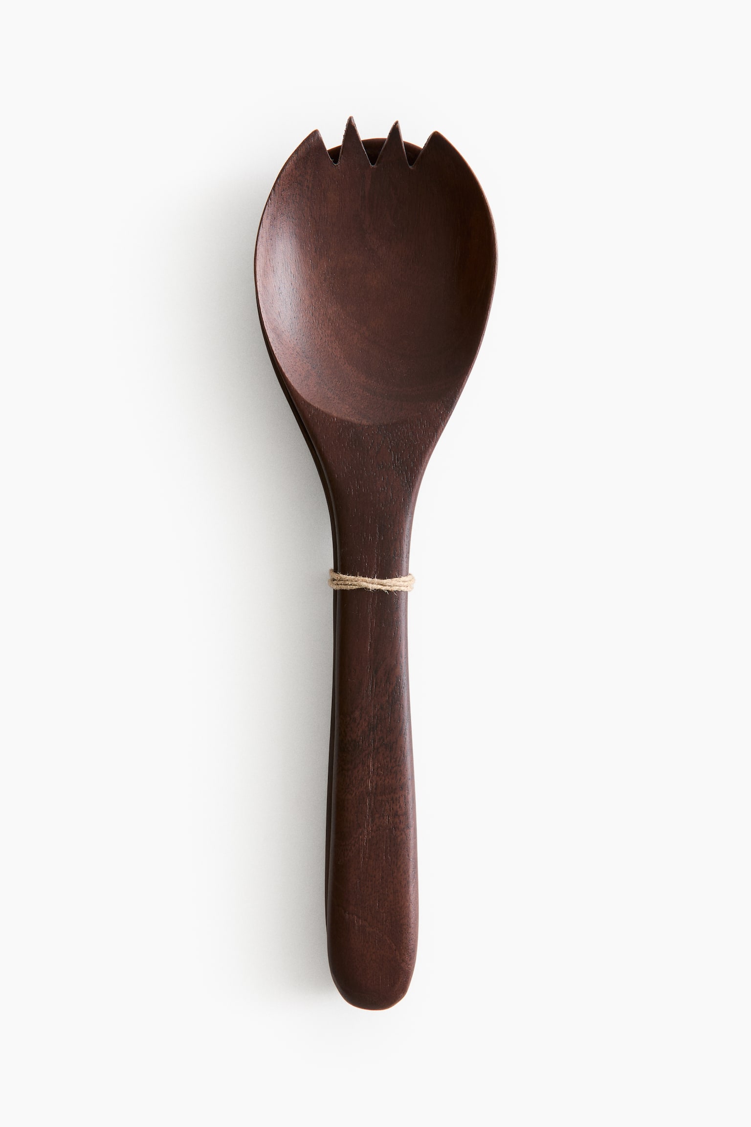 Mango wood salad servers - Dark brown - 3