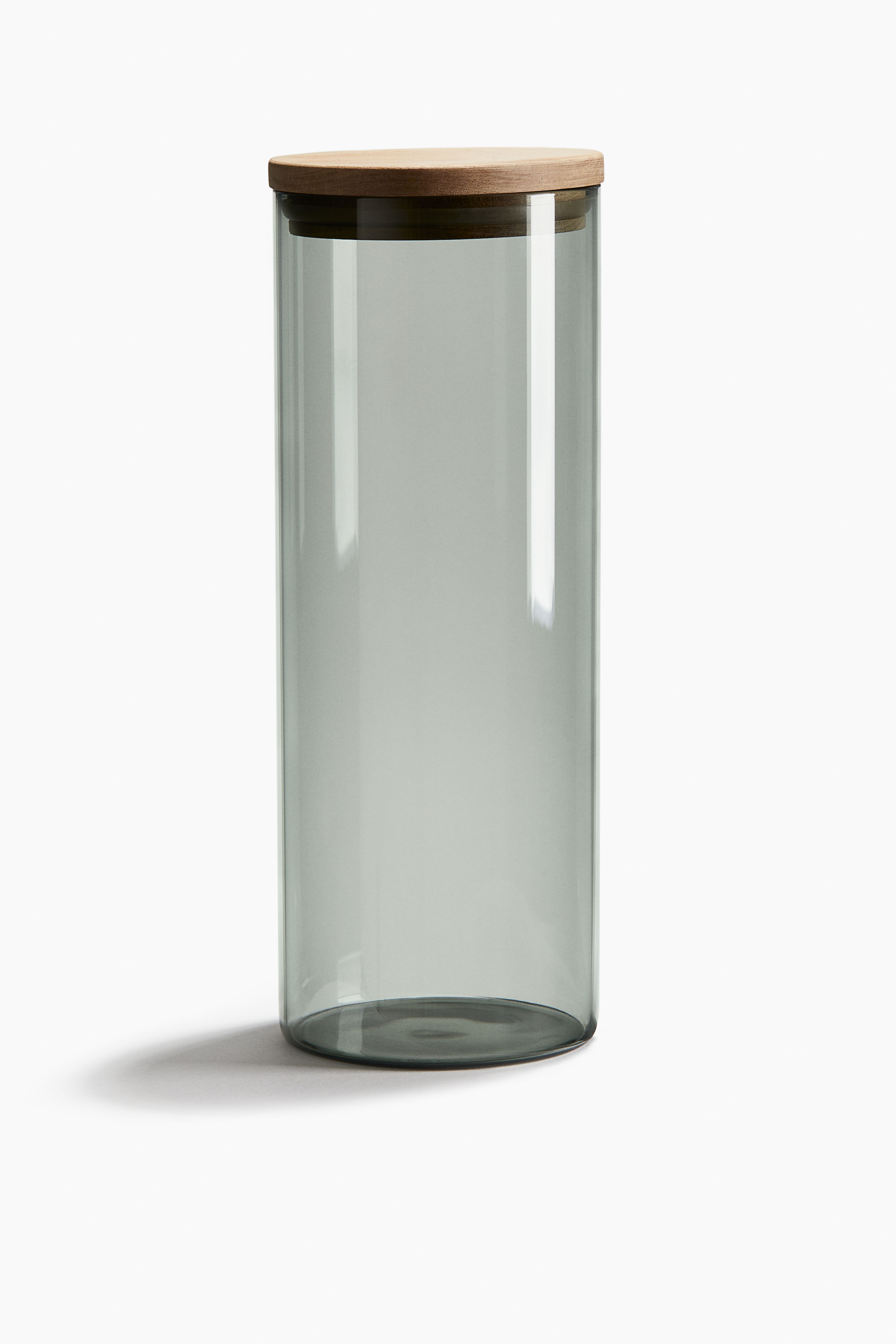 HM Tall glass jar with lid