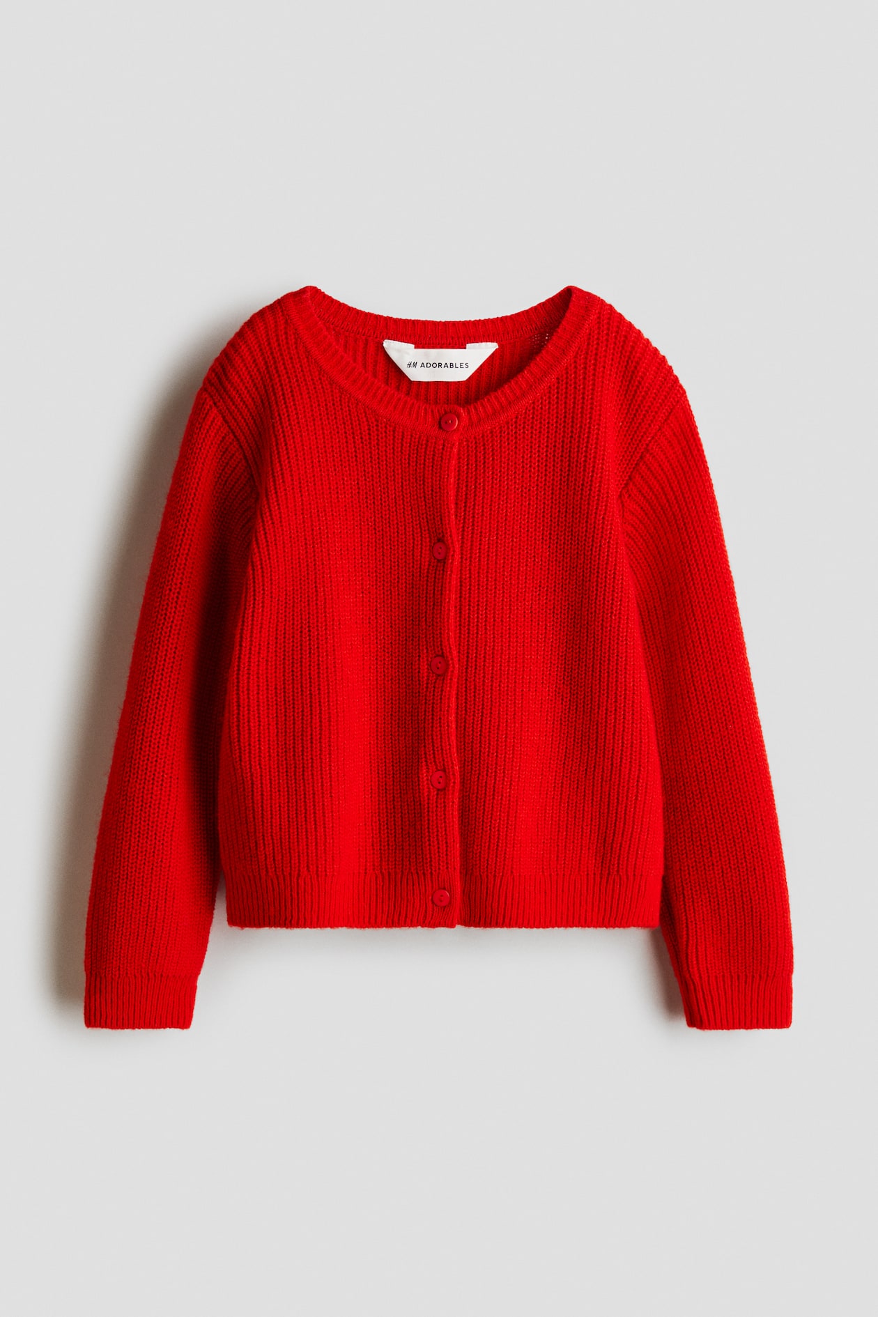 Kofta i ullmix - Röd - BARN | H&M SE