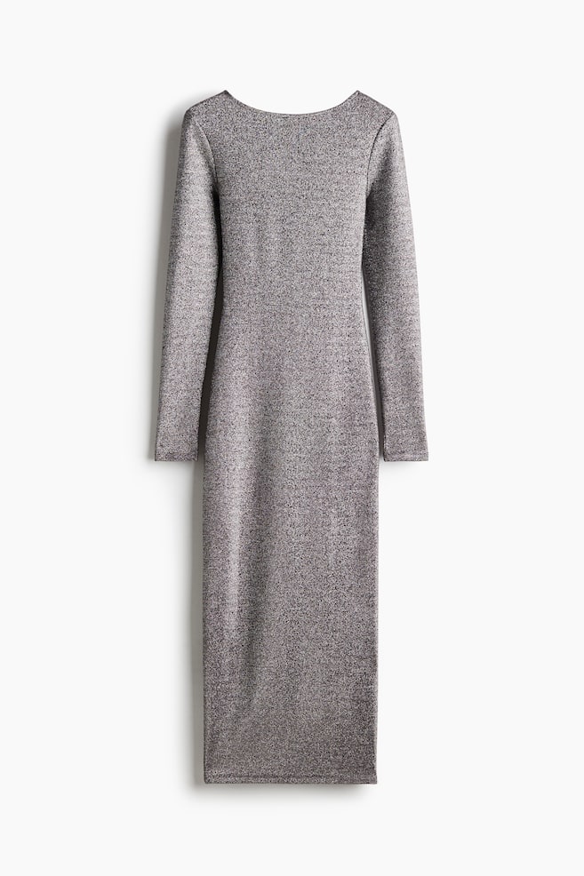 Robe scintillante avec dos dégagé - Argenté - 1