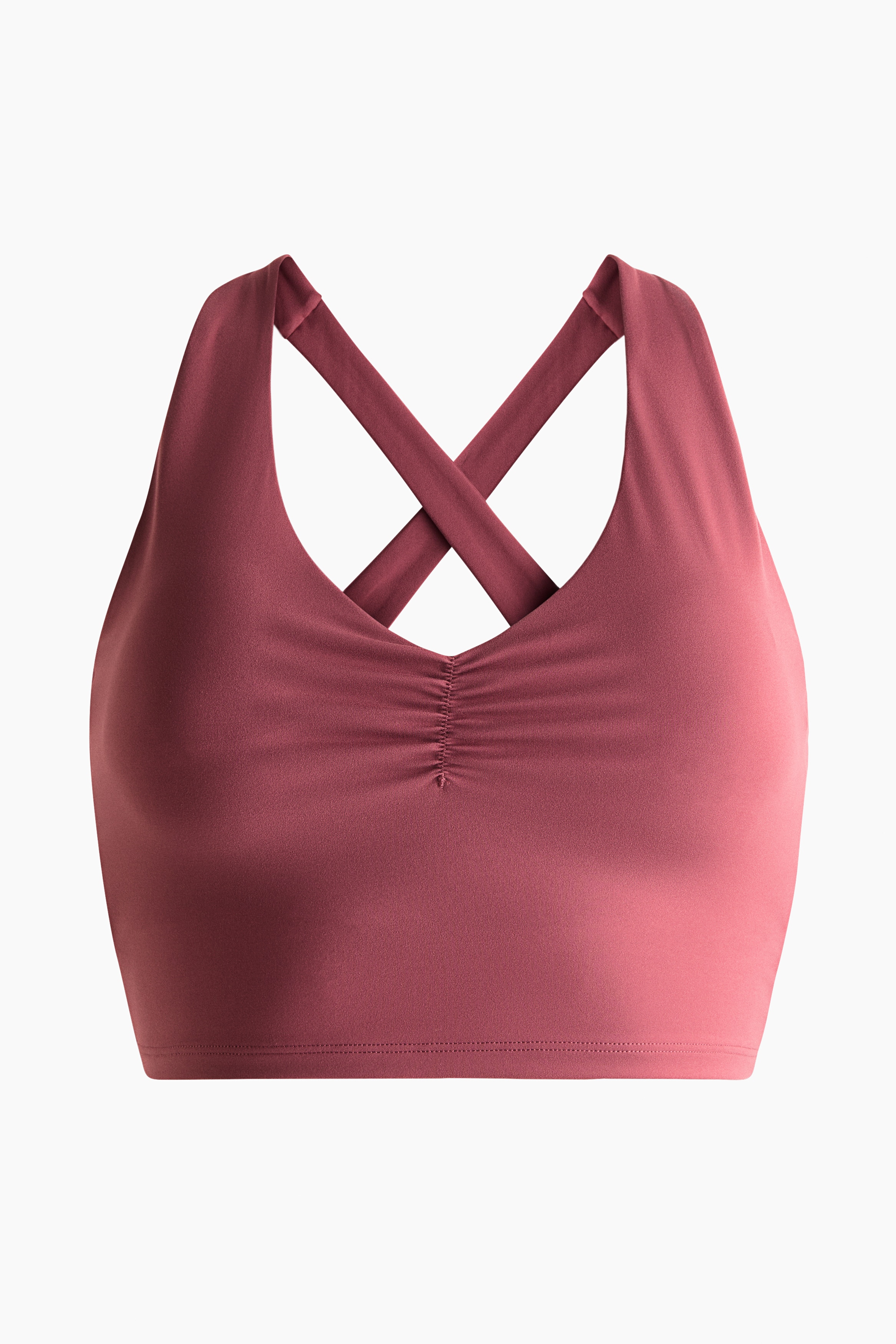 Sujetador de deporte con SoftMove™ Medium Support - Granate claro/Malva empolvado/Ciruela