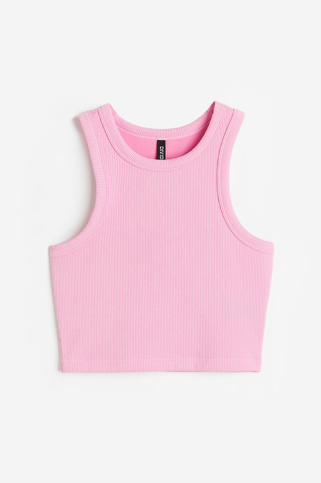 Cropped vest top - Light pink/Black/Bright green/Cream/dc/dc - 2