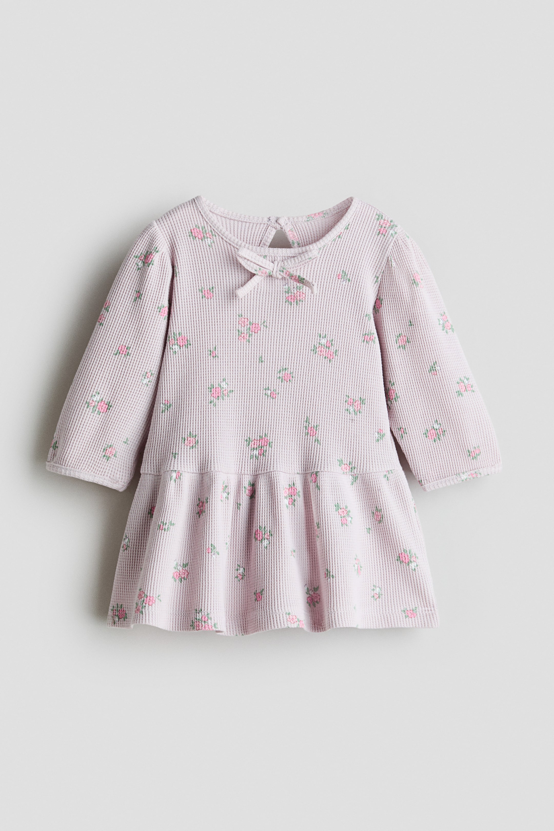 Visualizza immagine più grande: Abito in cotone con stampa - Viola chiaro/fiori - BAMBINO | H&M IT 1