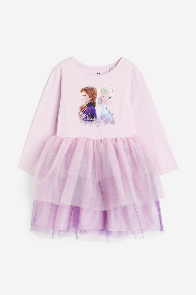 Tulle-skirt dress - Light pink/Frozen/White/Hello Kitty/Blue/Frozen - 1