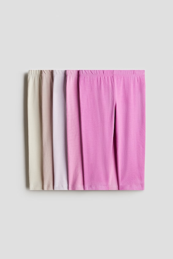 Детские леггинсы H&M 5-pack Cotton Capri Leggings