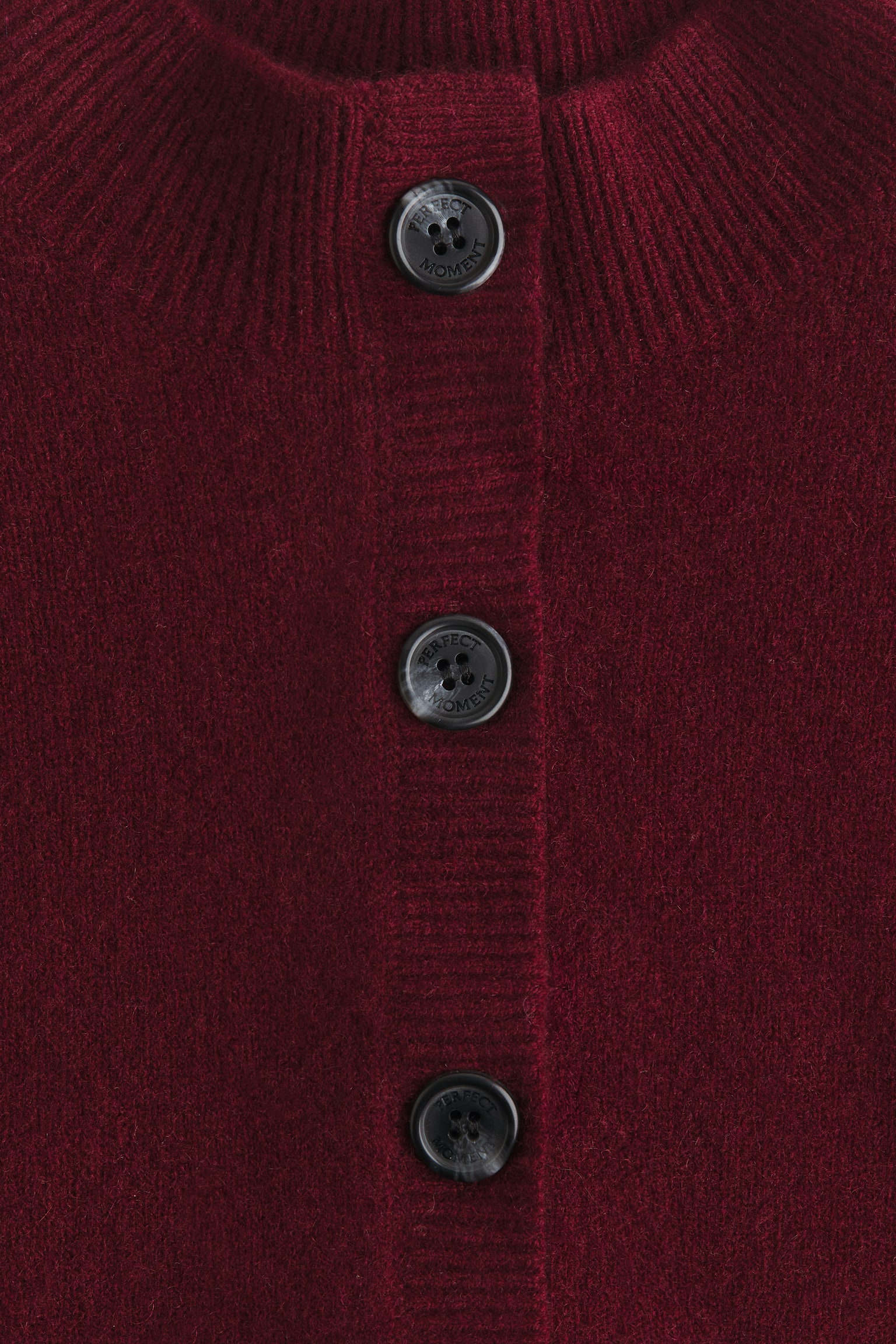 Wool-blend top - Burgundy - 8